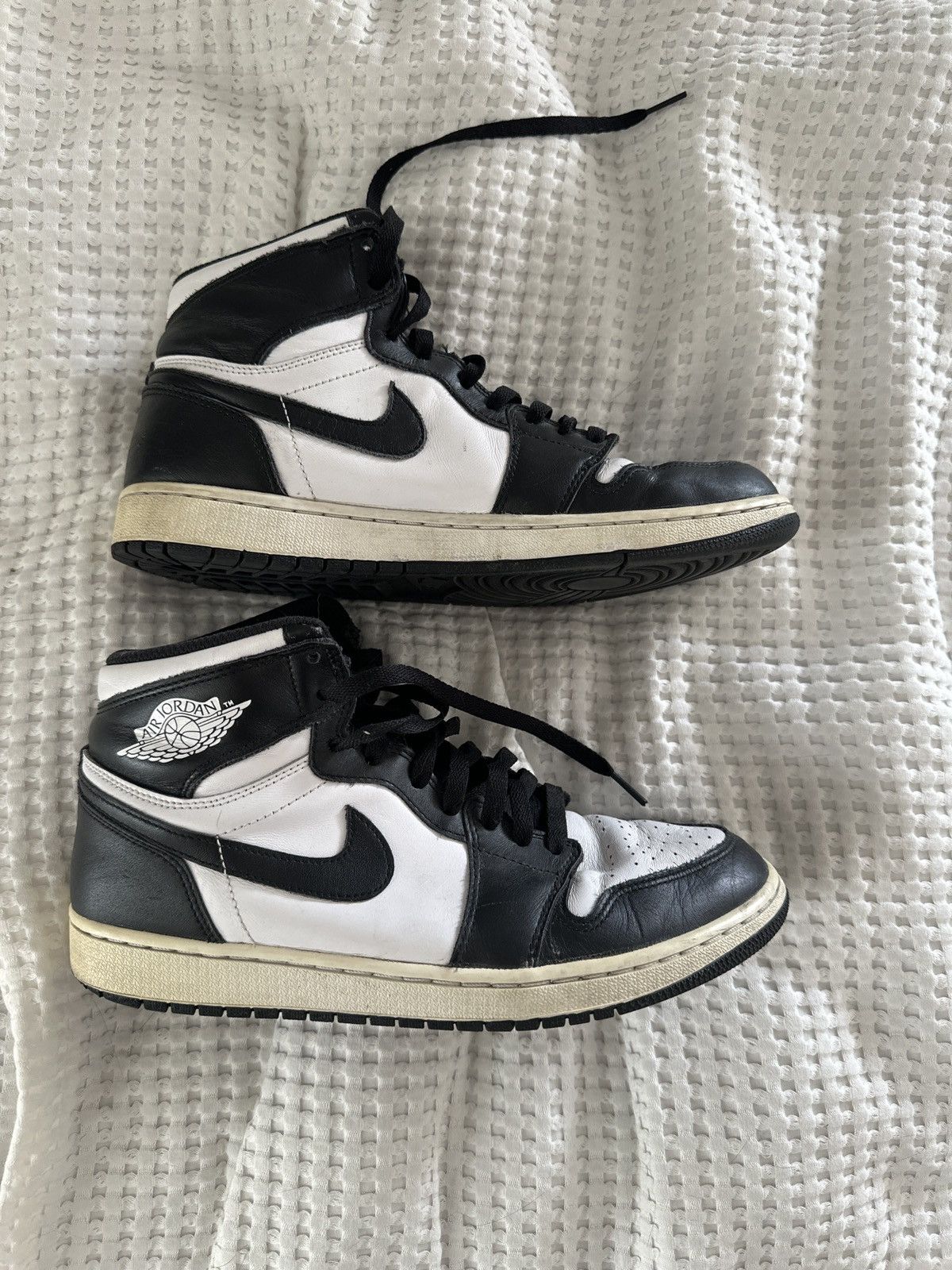 Jordan Brand × Nike Jordan 1 Black White 2014 Size US 9.5 / EU 42-43 - 10 Thumbnail