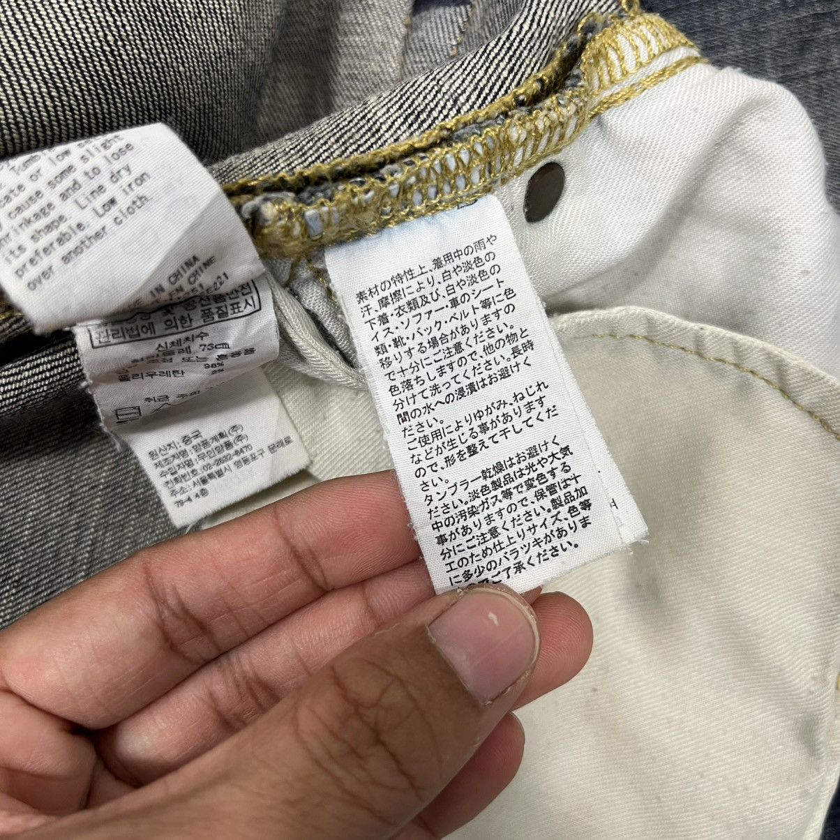 20471120 Vintage Japanese Designer Distressed Denim Jeans Size 30" / US 8 / IT 44 - 22 Thumbnail