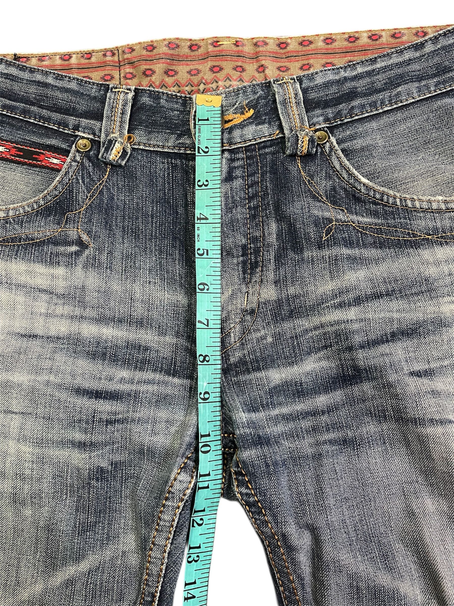 Edwin Edwin 423XVS Distressed Style Aztec Slim Straight / Tappered Size US 35 - 11 Thumbnail