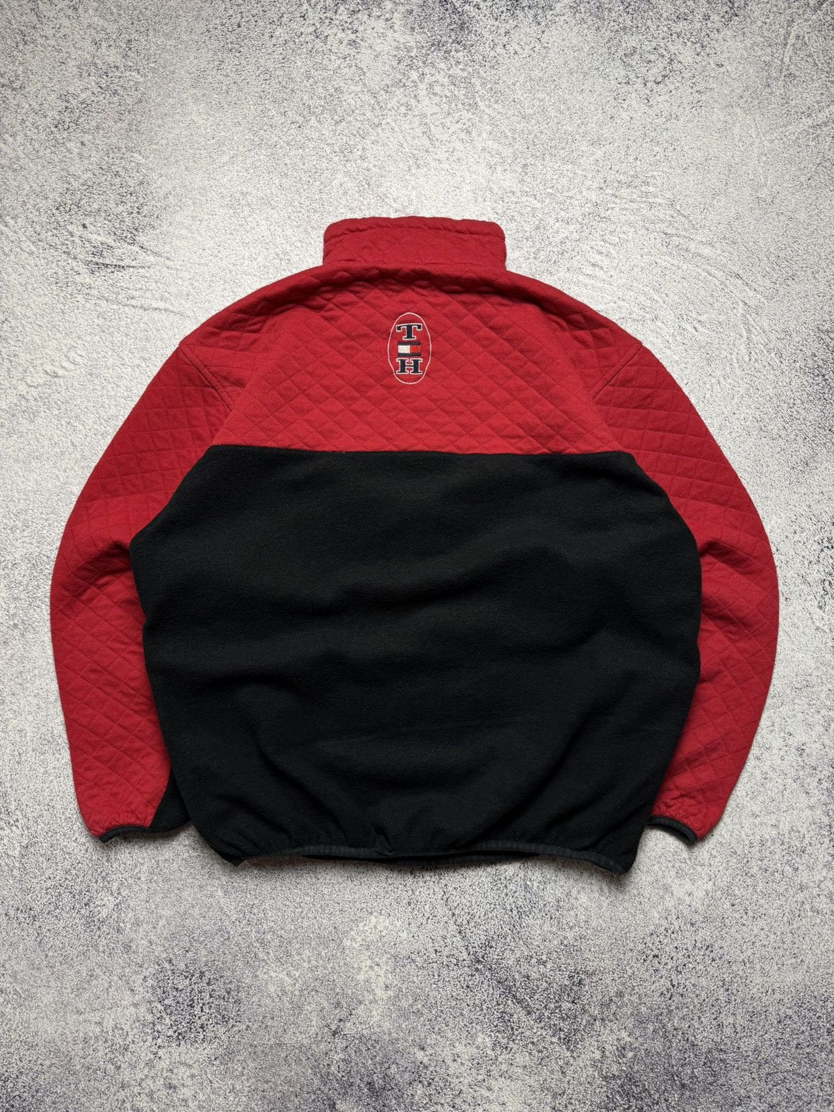 Tommy Hilfiger Rare Tommy Hilfiger Half Zip Fleece Sweatshirt Vintage Style Size US L / EU 52-54 / 3 - 14 Thumbnail