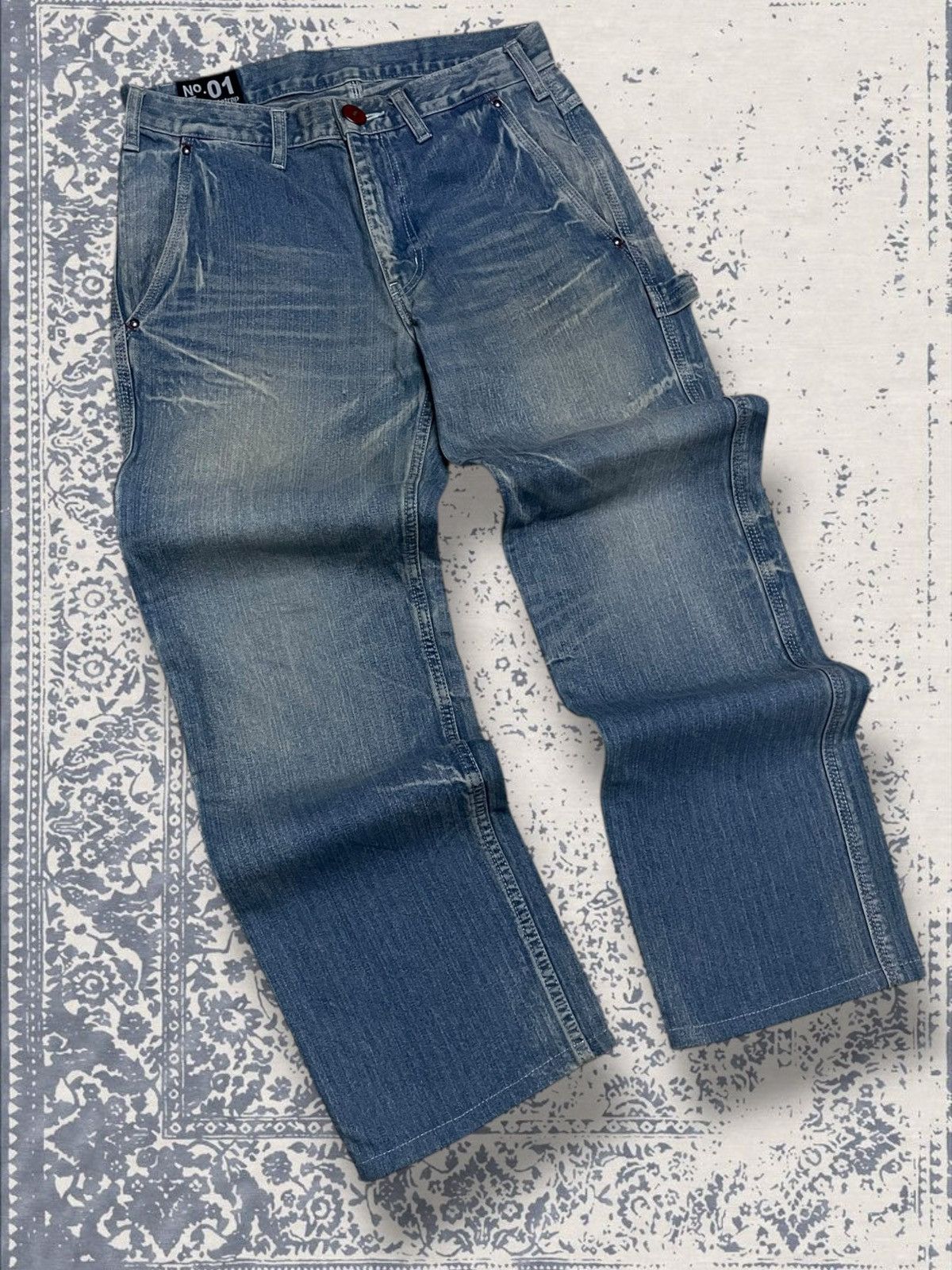 Designer × Japanese Brand × Vintage Vintage Japan Designer Rattle Trap Carpenter Mudwash Denim Size US 30 / EU 46 - 2 Thumbnail