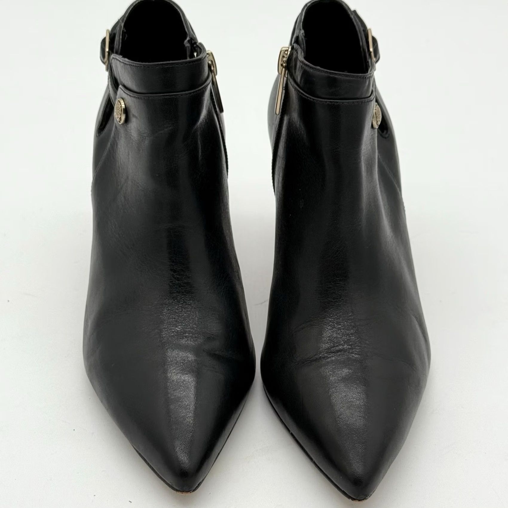 Vince Camuto Vince Camuto W Keeshey Bootie Ankle Boot W 6 Stiletto Pointed Toe Black Leather Women Shoes Size US 6 / IT 36 - 2 Thumbnail