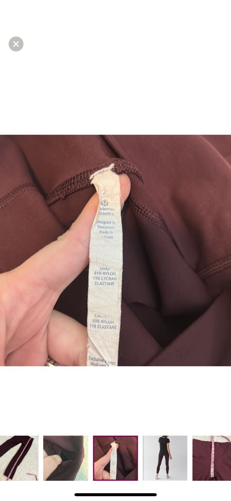 Lululemon Lululemon high times pant leggings size 2 Size 26" / US 2 / IT 38 - 8 Thumbnail
