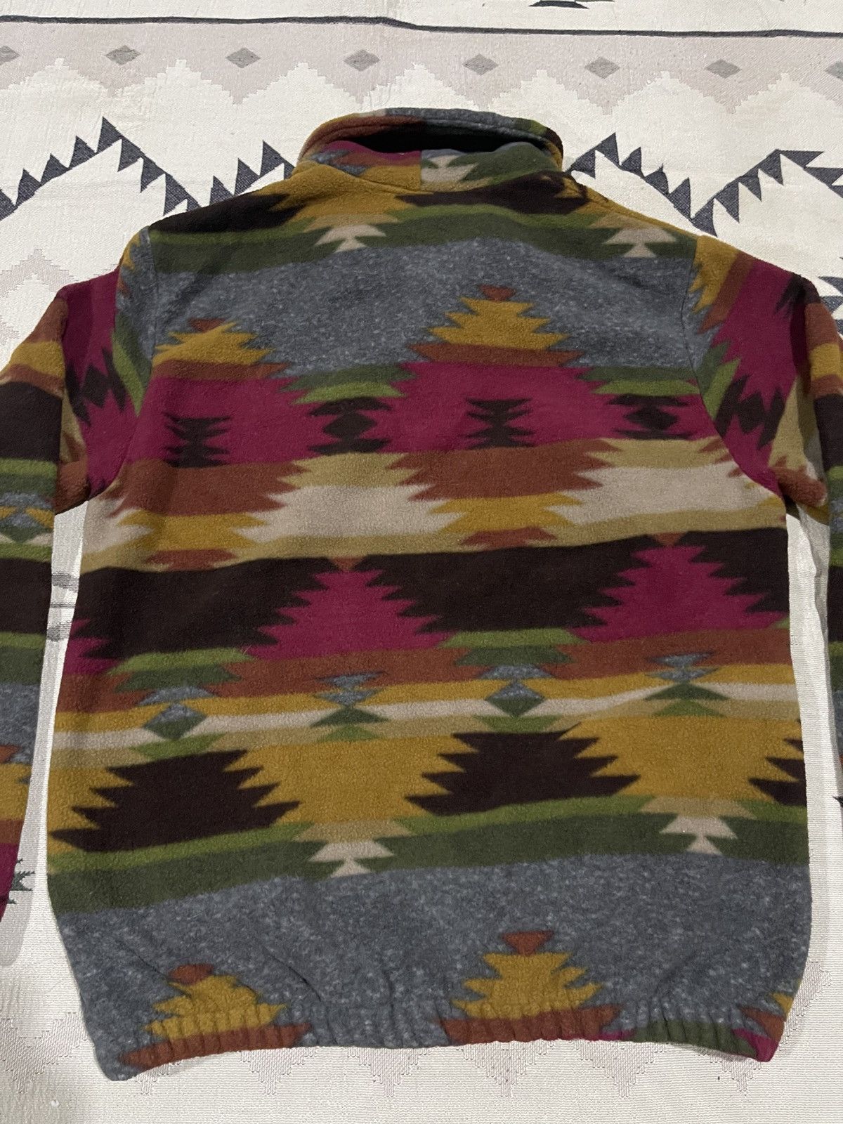 Vintage 1990s LITTLE BIG HORN SHIRT CO.SOUTHWEST PATERN SHAWL COLLAR Size US L / EU 52-54 / 3 - 12 Thumbnail