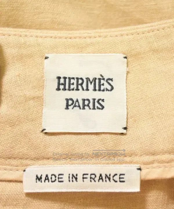 Hermes Hermes Light Camel Linen Skirt Size 42" / US 20 - 6 Thumbnail