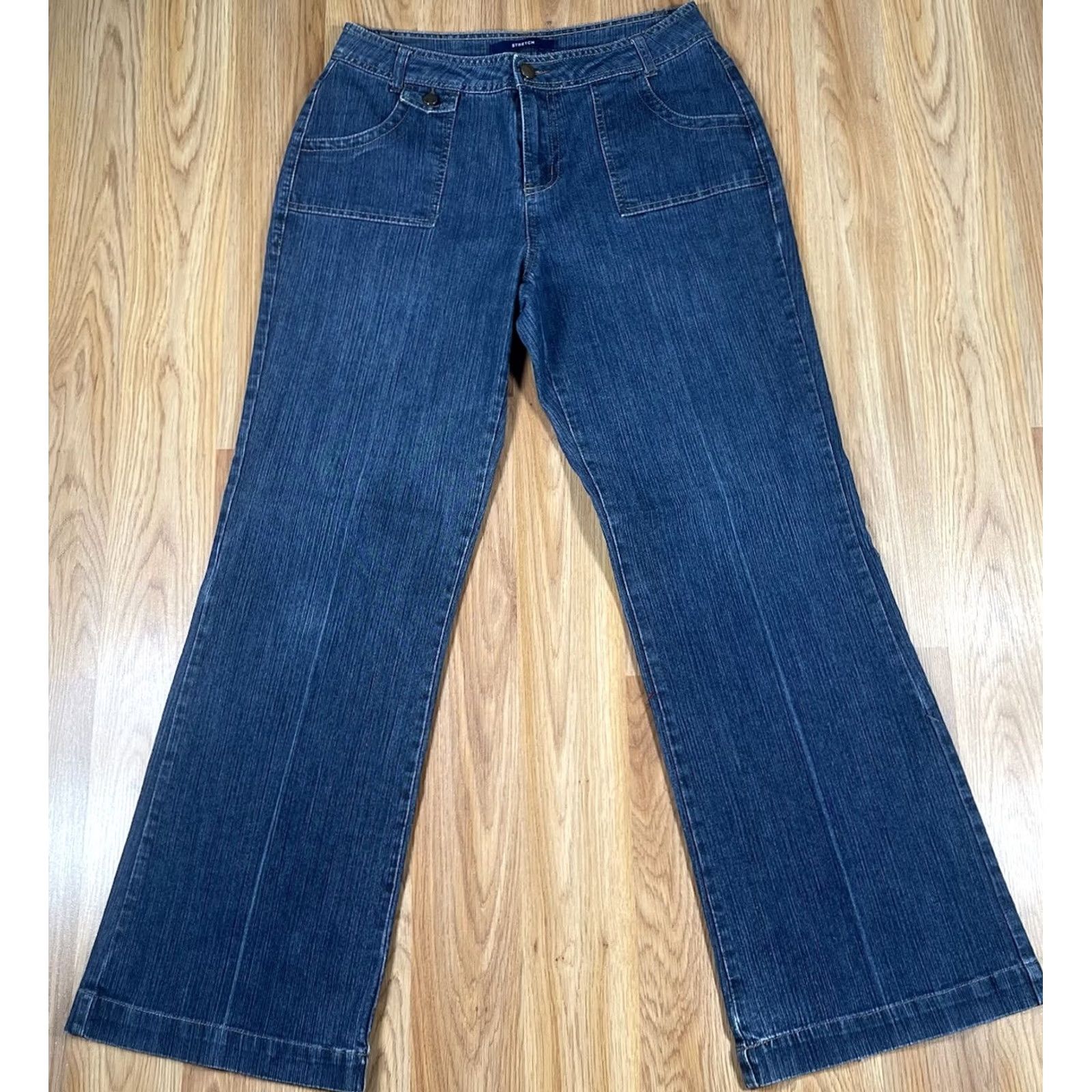 Bill Blass Bill Blass Jeans Womens 8 Bootcut High Rise Blue Denim Pants CottonBlend Size 30" / US 8 / IT 44 - 2 Thumbnail