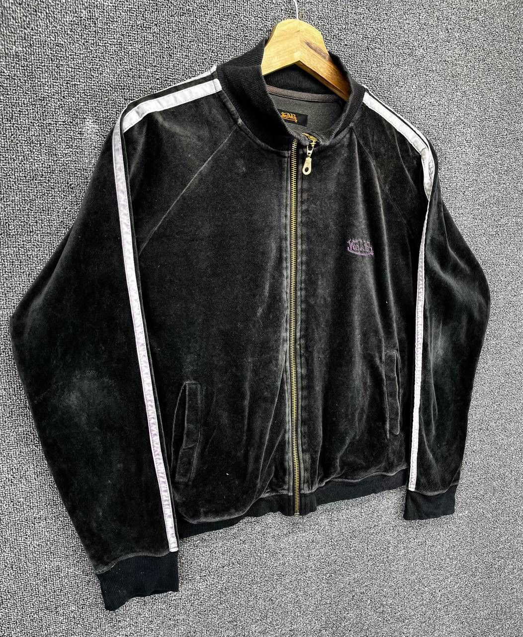 Von Dutch Vintage Von Dutch Rare Velvet Zip Up Jacket Size L / US 10 / IT 46 - 2 Thumbnail