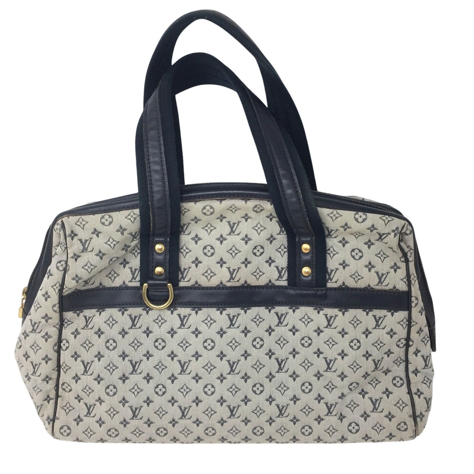 Louis Vuitton Louis‎ Vuitton Navy Monogram Mini Lin Josephine GM Satchel Size ONE SIZE - 1 Thumbnail