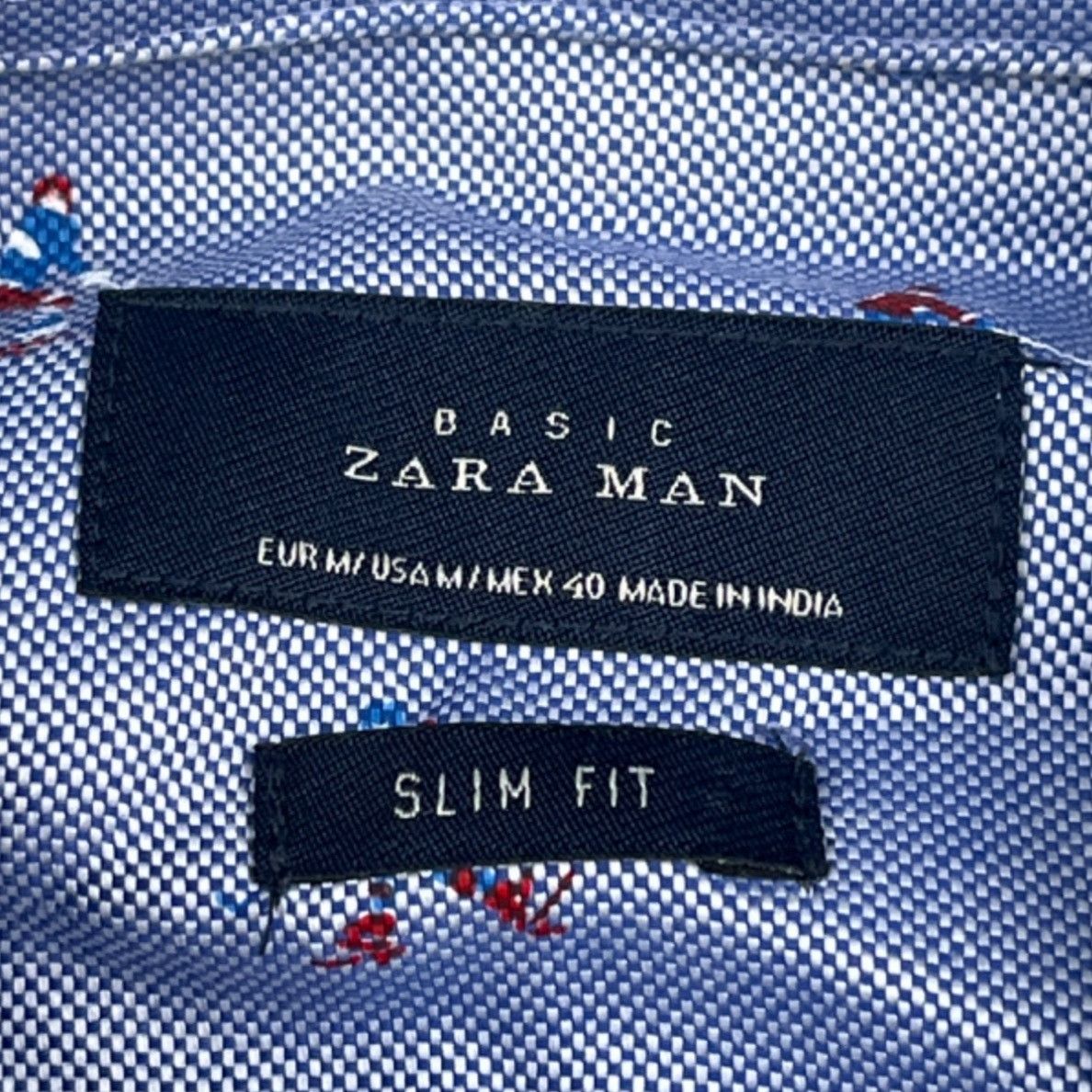 Zara Zara Man Men's Blue Shirt/Button Up/Slim Fit Sz M SKU 4701 Size US M / EU 48-50 / 2 - 4 Thumbnail