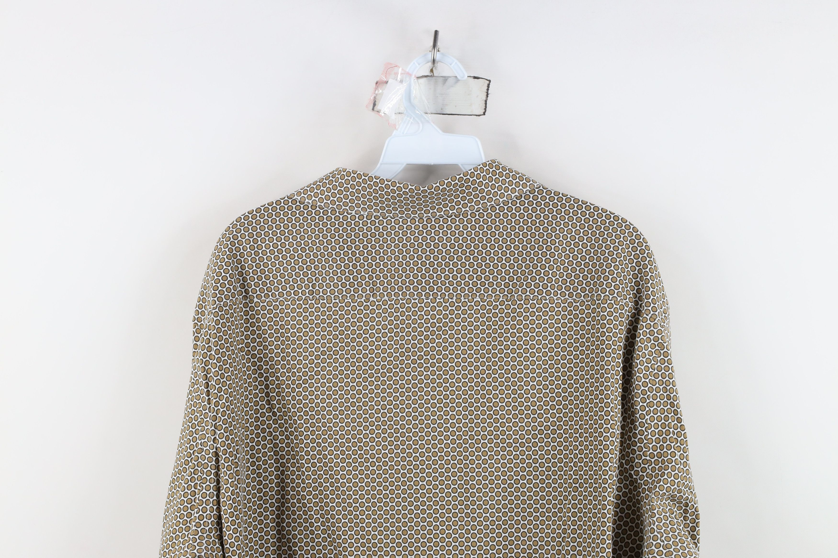 Express Express Stretch Polka Dot Collared Long Sleeve Button Shirt Size US XXL / EU 58 / 5 - 11 Thumbnail