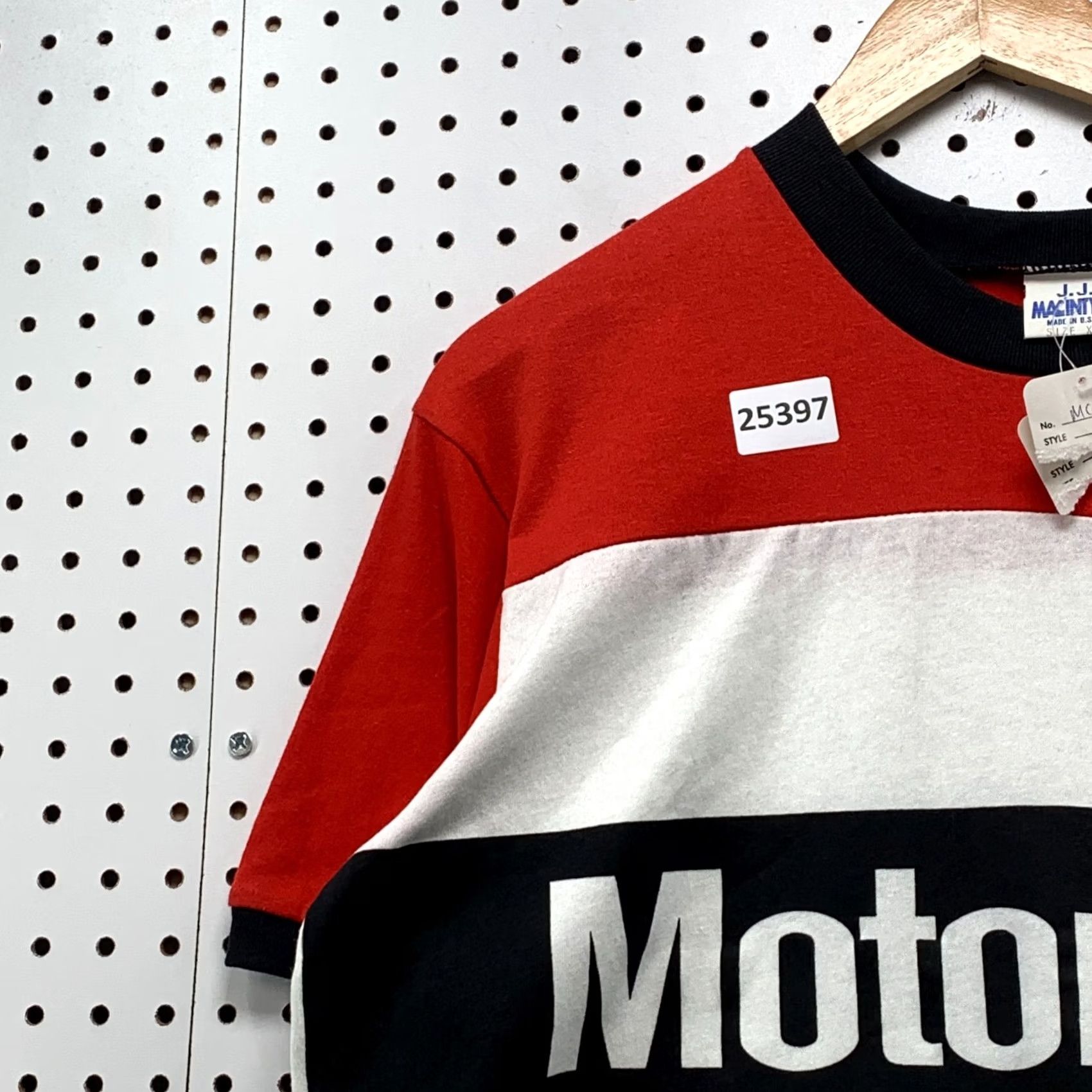 Vintage VINTAGE JJ Macintyre Shirt XL Red 80s Motocraft Single Stitch White Mens 22x29 Size US XL / EU 56 / 4 - 7 Thumbnail