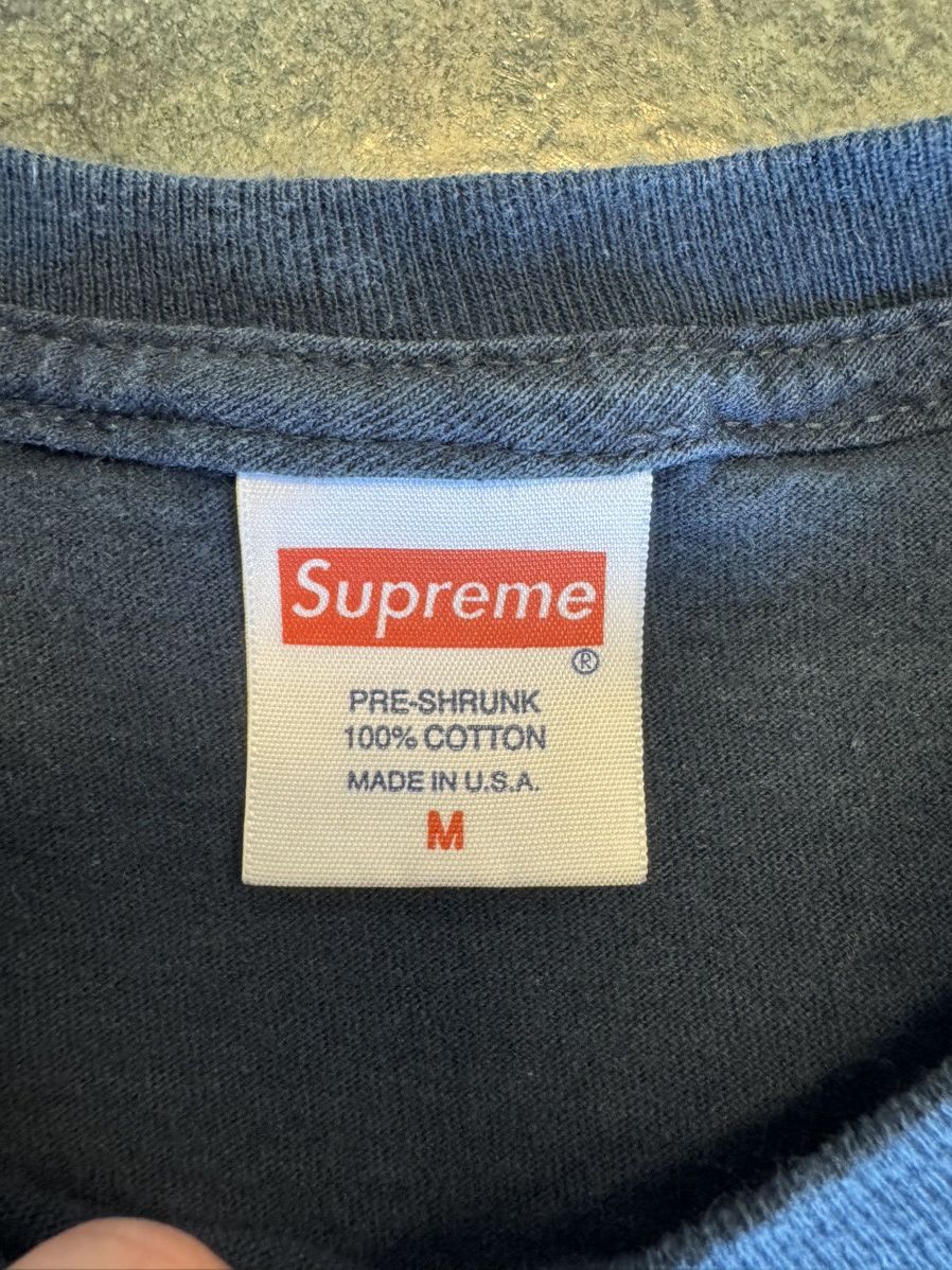 Supreme Supreme Three Six Navy Tee Size US M / EU 48-50 / 2 - 2 Thumbnail