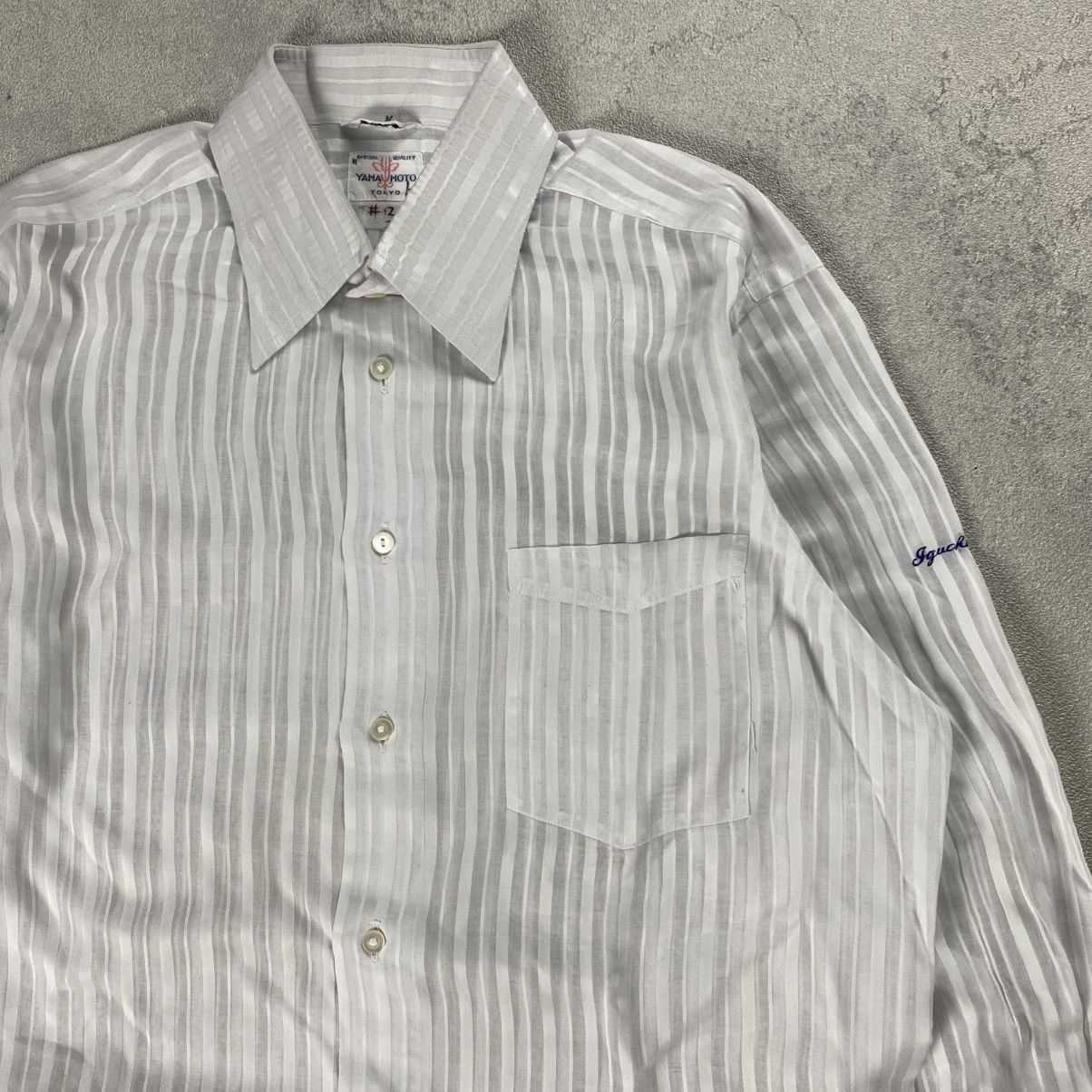 Yohji Yamamoto Yamamoto Tokyo Yohji Yamamoto Stripe Shirt Size US L / EU 52-54 / 3 - 7 Thumbnail