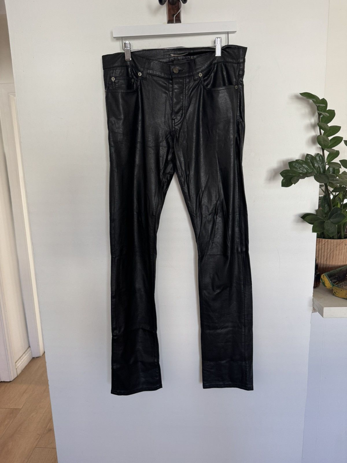 Saint Laurent Paris Hedi Faux Leather D01 Fw14 Size US 32 / EU 48 - 1 Thumbnail