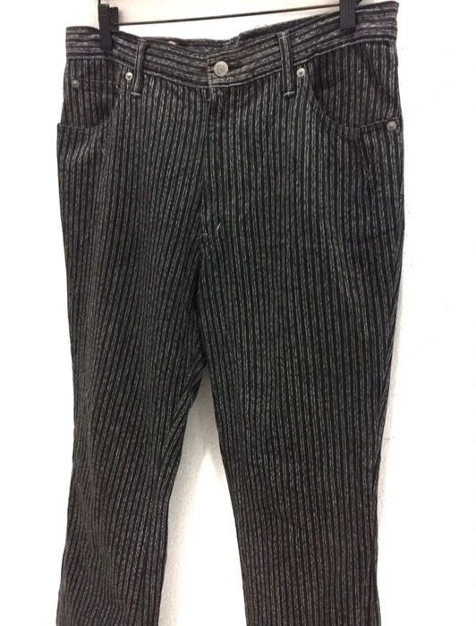 Japanese Brand Blue Way Striped Design Casual Pant