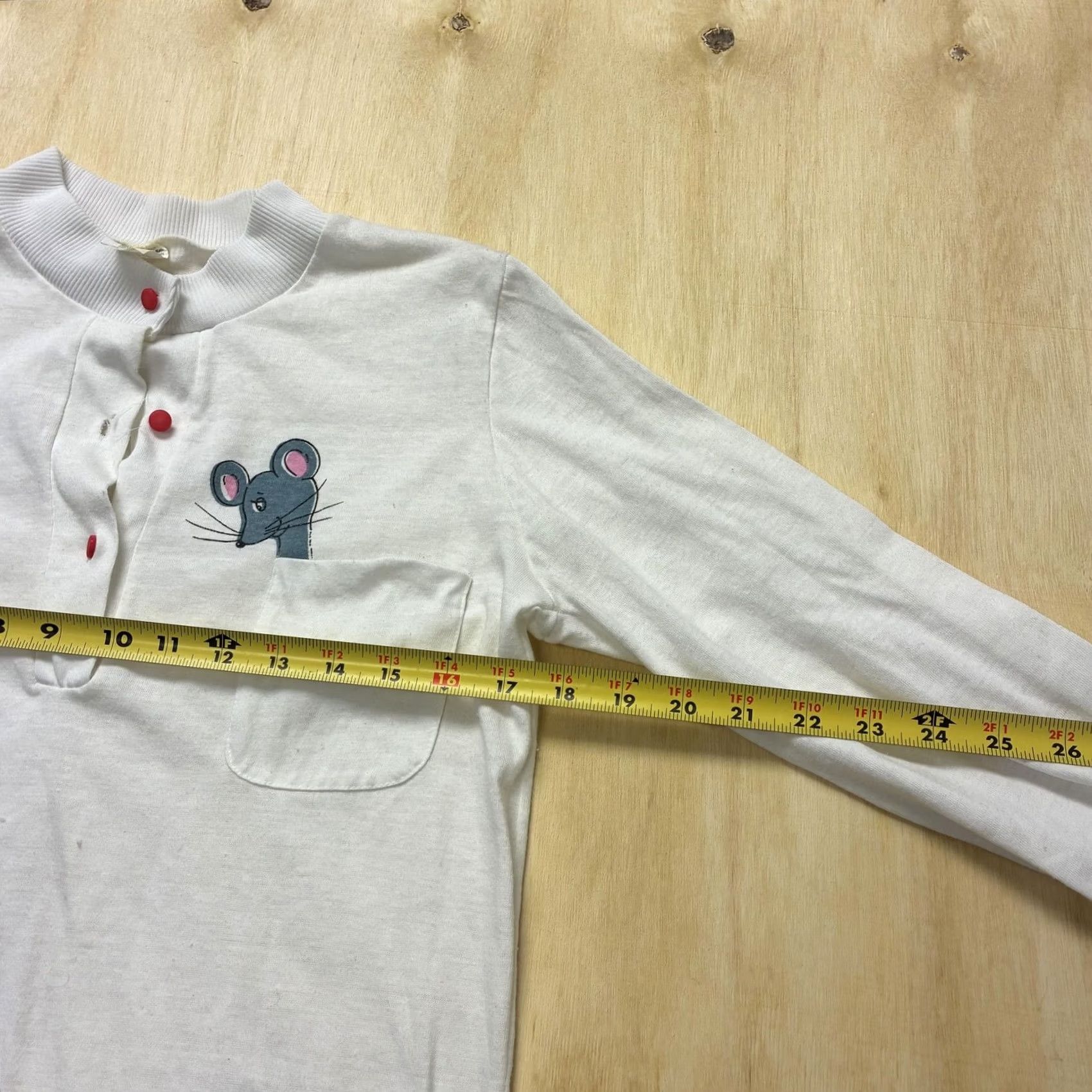 Vintage VINTAGE Sleepshirt Womens Medium White Chemise Cat Graphic Henley Long Sleeve Size M / US 6-8 / IT 42-44 - 7 Thumbnail