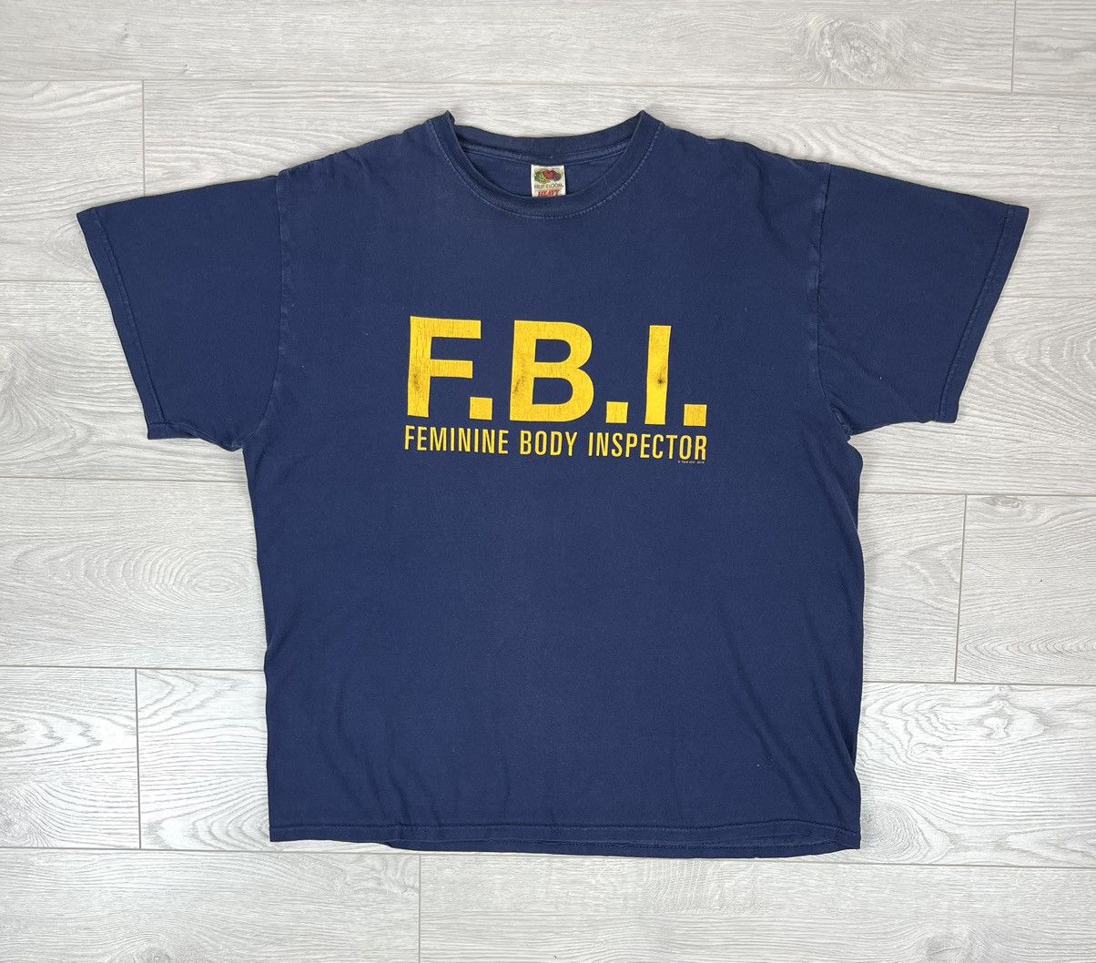 Vintage F.B.I. Like Pornstar Vintage 90s Sexy T Shirt Size US XL / EU 56 / 4 - 1 Thumbnail