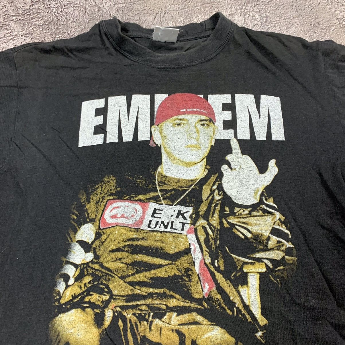 Vintage Vintage 90s Eminem Graphic Tee Y2K Rap Streetwear Worn In XS Size US XS / EU 42 / 0 - 4 Thumbnail
