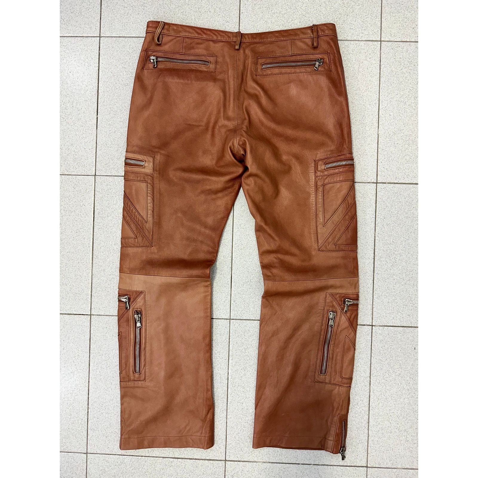 Dolce & Gabbana SS2002 Dolce & Gabbana leather zipper flight cargo pants Size US 34 / EU 50 - 11 Thumbnail