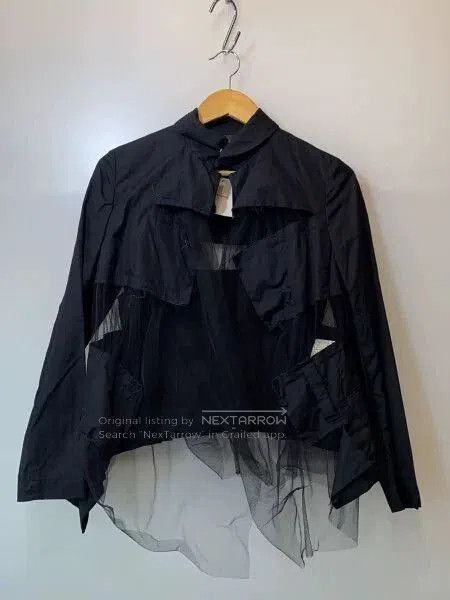 Comme des Garcons COMME des GARCONS Black Mesh Jacket. Size US S / EU 44-46 / 1 - 1 Thumbnail