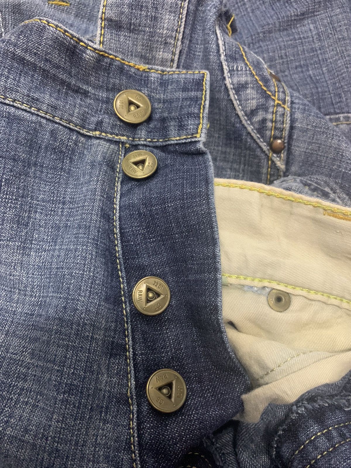 G-Star GSTAR RAW 96 DOUBLE KNEE DENIM Size US 32 / EU 48 - 13 Thumbnail