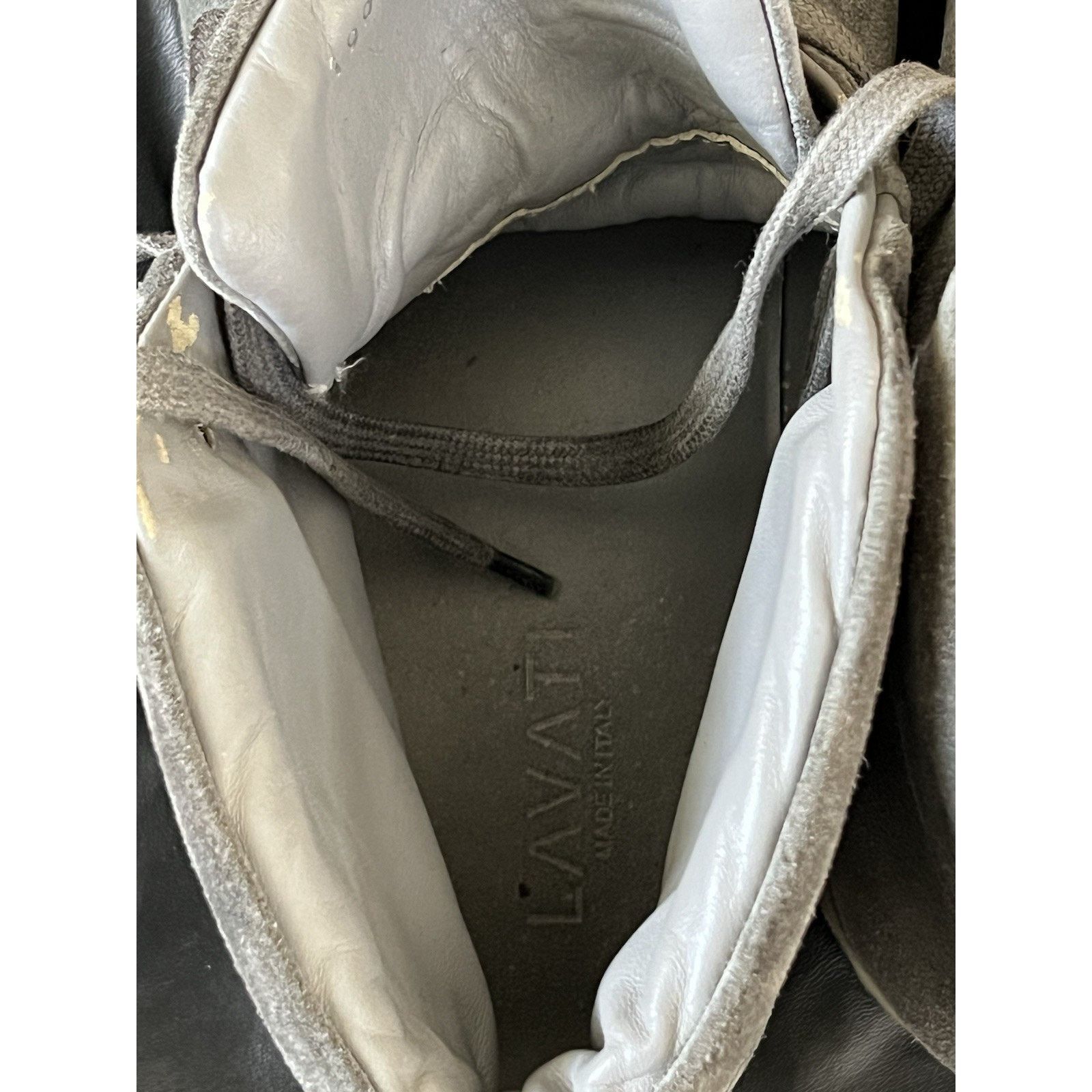 Other Lavati Gray Italian Leather Sneackers US 11 Size US 11 / EU 44 - 7 Thumbnail