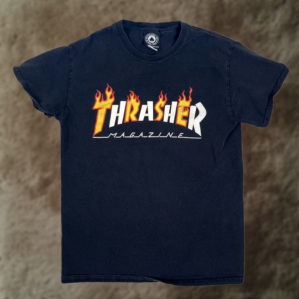 Thrasher VINTAGE Thrasher T-Shirt Black Small Cotton Logo Crew Neck Short Sleeve Men 90s Grunge Y2K Size US S / EU 44-46 / 1 - 1 Thumbnail