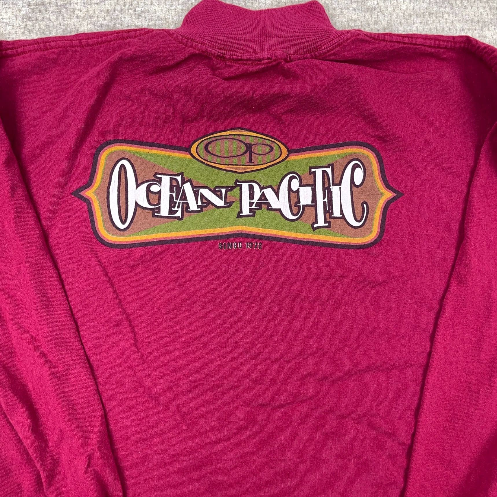 Ocean Pacific VINTAGE Ocean Pacific Shirt Men XL Red 90s Outdoors Logo Long Sleeve USA Ocean Pacific Shirt Men XL Red 90s Mens Size US XL / EU 56 / 4 - 3 Thumbnail