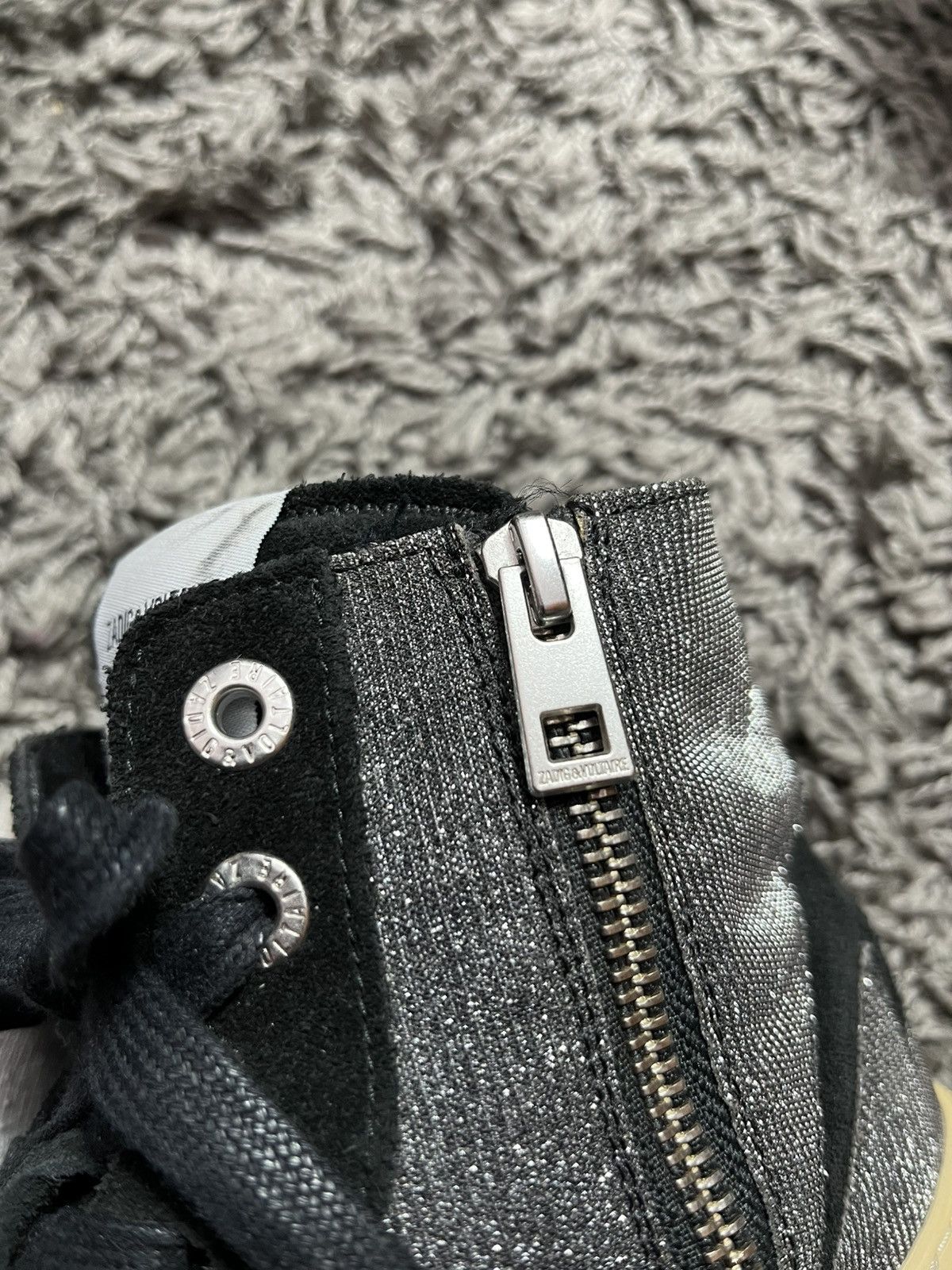 Zadig & Voltaire Zadig & Voltaire Zv1747 High Flash Sparkle High Top Size US 9 / IT 39 - 3 Thumbnail