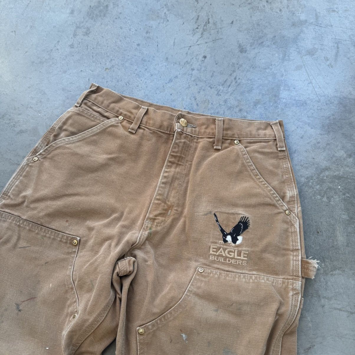 Carhartt Vintage Made In USA Carhartt Double Knee Work Pants Size US 31 - 3 Thumbnail