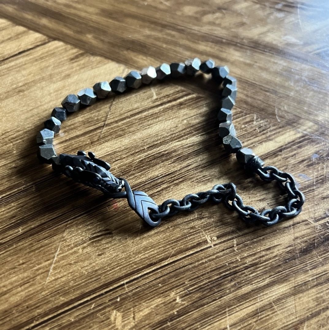 John Hardy JOHN HARDY Legends Naga Blackened Silver & Pyrite Wrap Size ONE SIZE - 3 Thumbnail