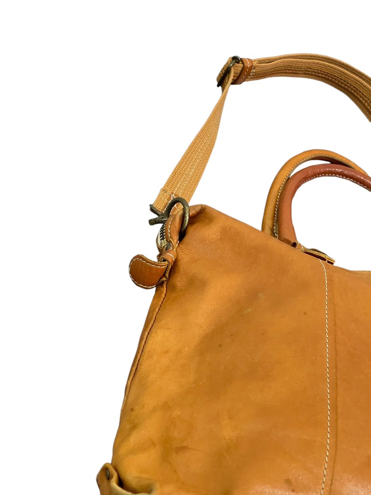Japanese Brand Full Leather Patina Cuir Jovier Cube Tote Shoulder Bag 1🟩1 Size ONE SIZE - 19 Thumbnail