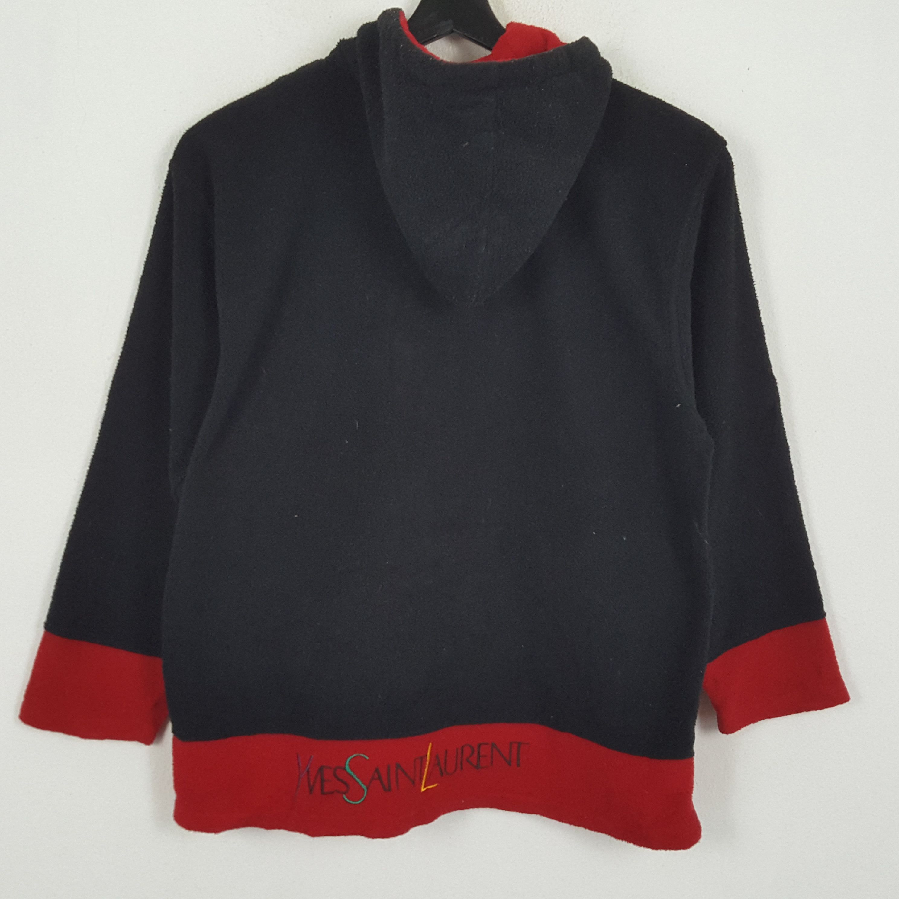 Vintage YVES SAINT LAURENT Logo Spellout Design Zipper Hoodies Size US M / EU 48-50 / 2 - 4 Thumbnail