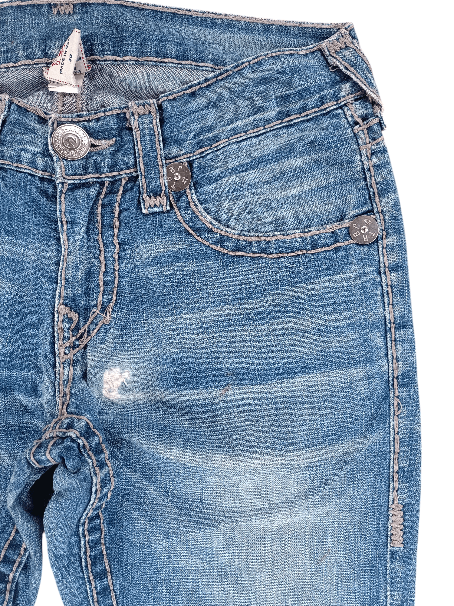 True Religion Bobby Super T Distressed Jeans