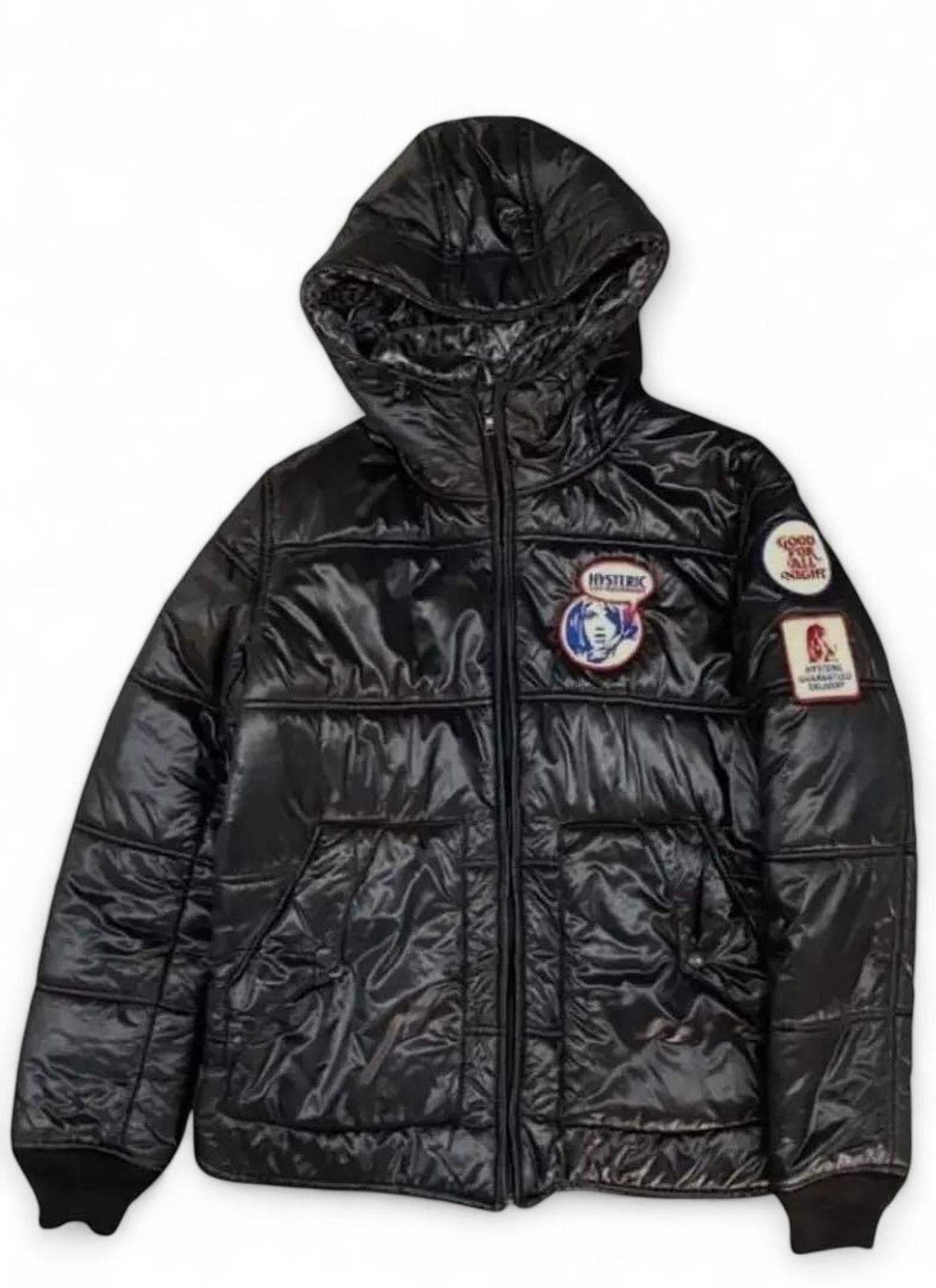Hysteric Glamour Hysteric Glamour - Black Hooded Puffer Jacket Patched Size US M / EU 48-50 / 2 - 2 Thumbnail