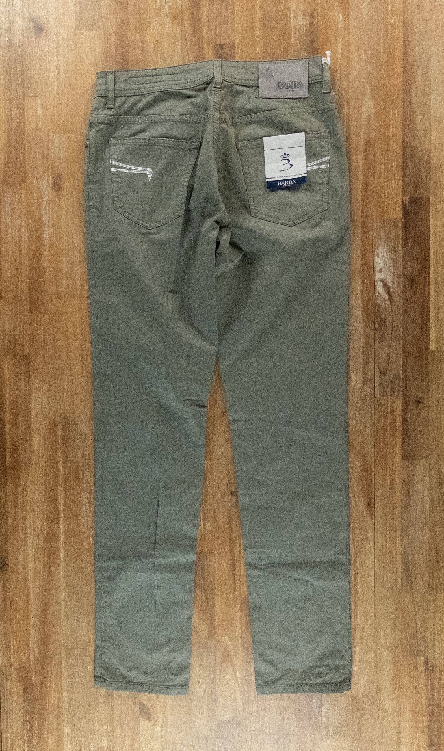 Barba Napoli BARBA Napoli green slim fit lightweight jeans Size 33 Size US 33 - 10 Thumbnail