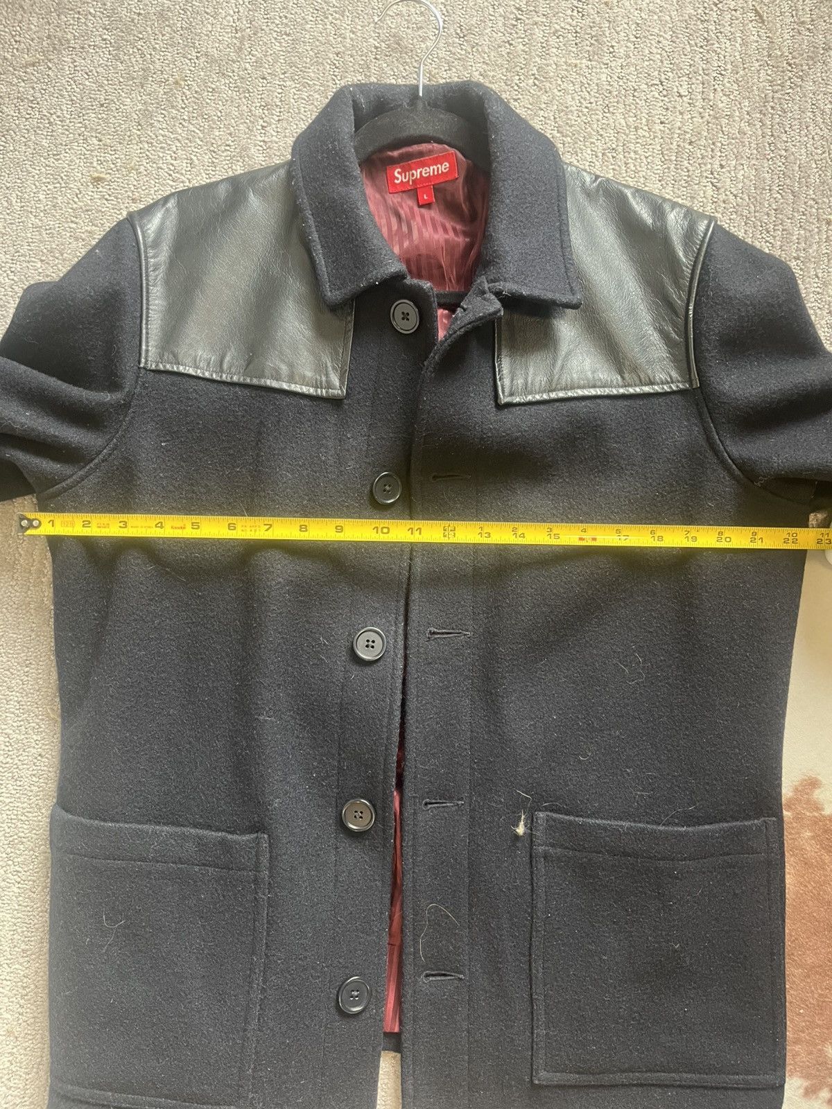 Supreme Supreme fw12 donkey leather navy jacket Size US L / EU 52-54 / 3 - 5 Thumbnail