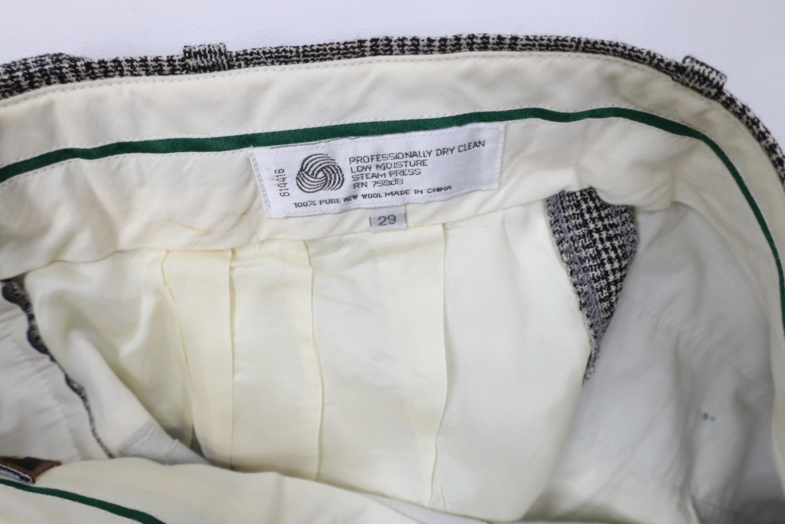 Vintage Vintage 90s Streetwear Wide Leg Chino Pants Houndstooth Size US 29 - 8 Thumbnail