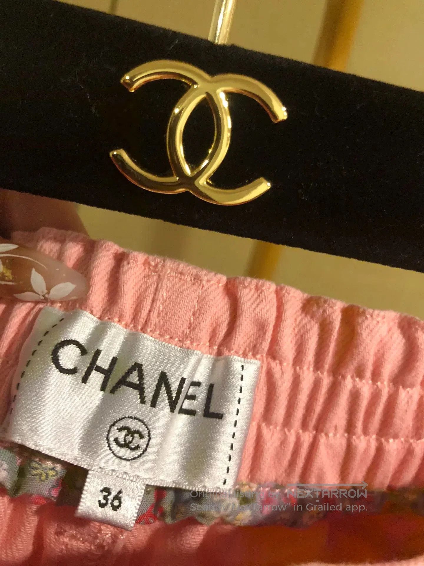 Chanel Chanel Pink Denim Pants with Stains. Size 35" - 2 Thumbnail