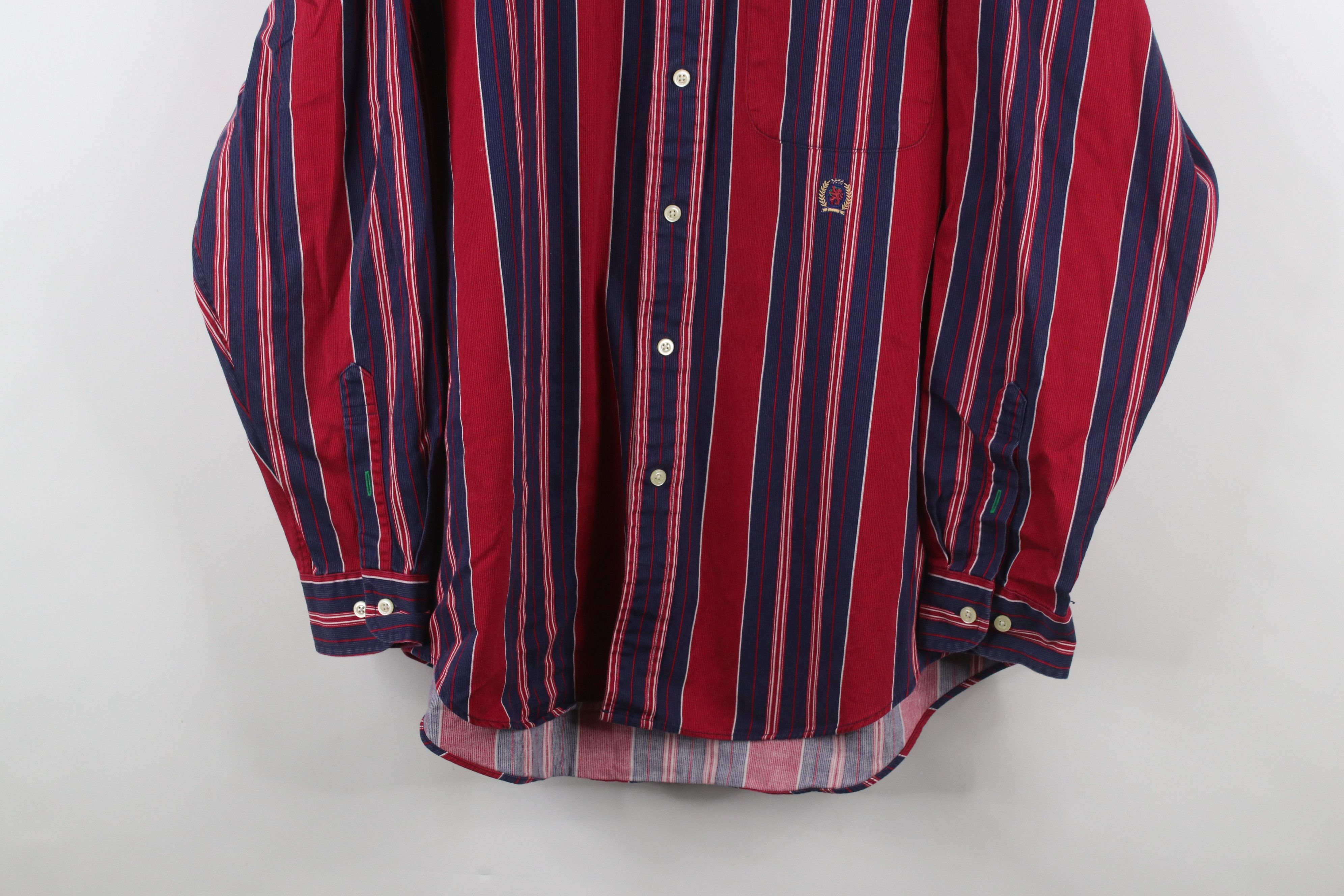 Tommy Hilfiger × Vintage Vintage 90s Tommy Hilfiger Collared Button Down Shirt Size US M / EU 48-50 / 2 - 3 Thumbnail