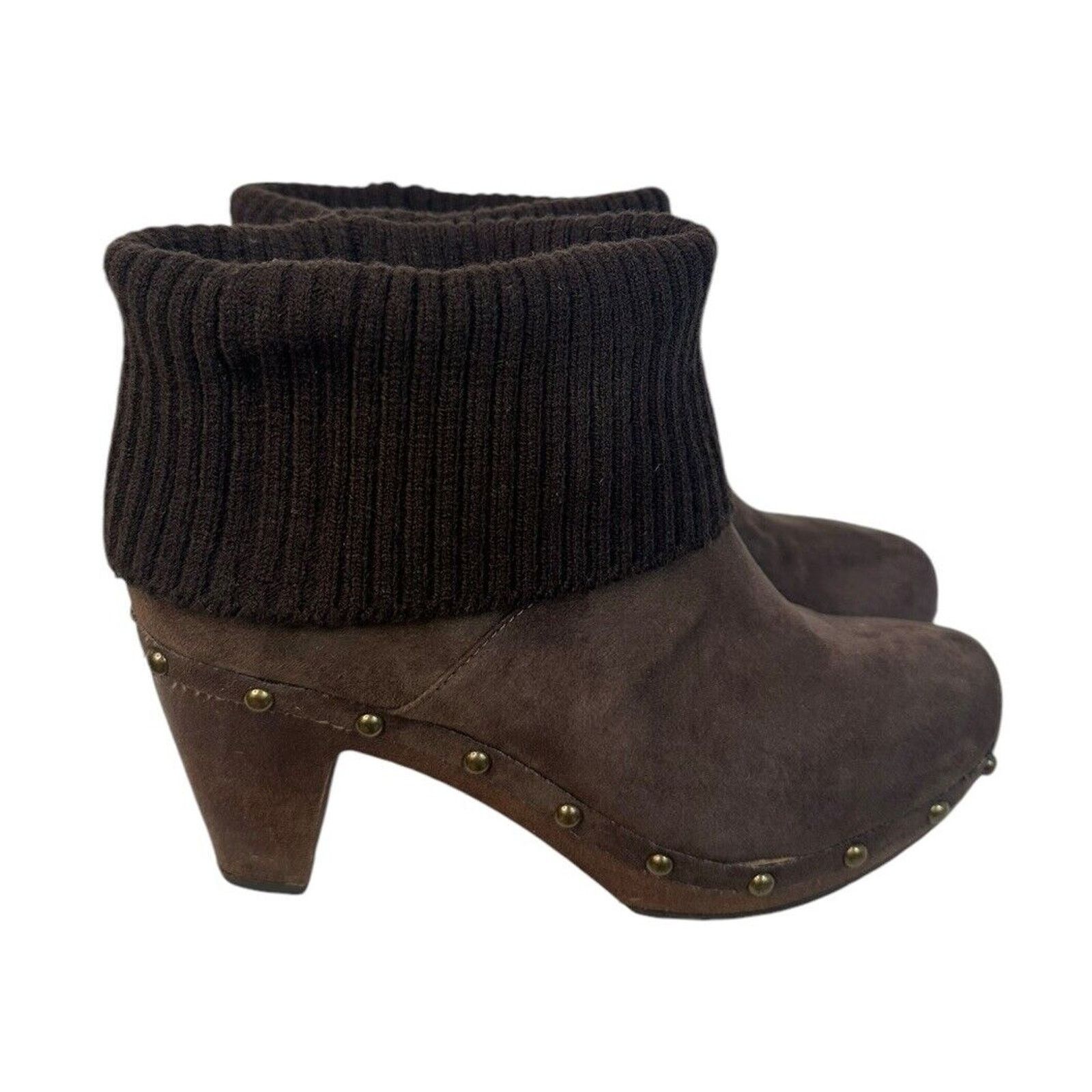 Other Kathy Van Zeeland Brown Sweater Cuff Platform Ankle Boot 7.5 Size US 7.5 / IT 37.5 - 2 Thumbnail
