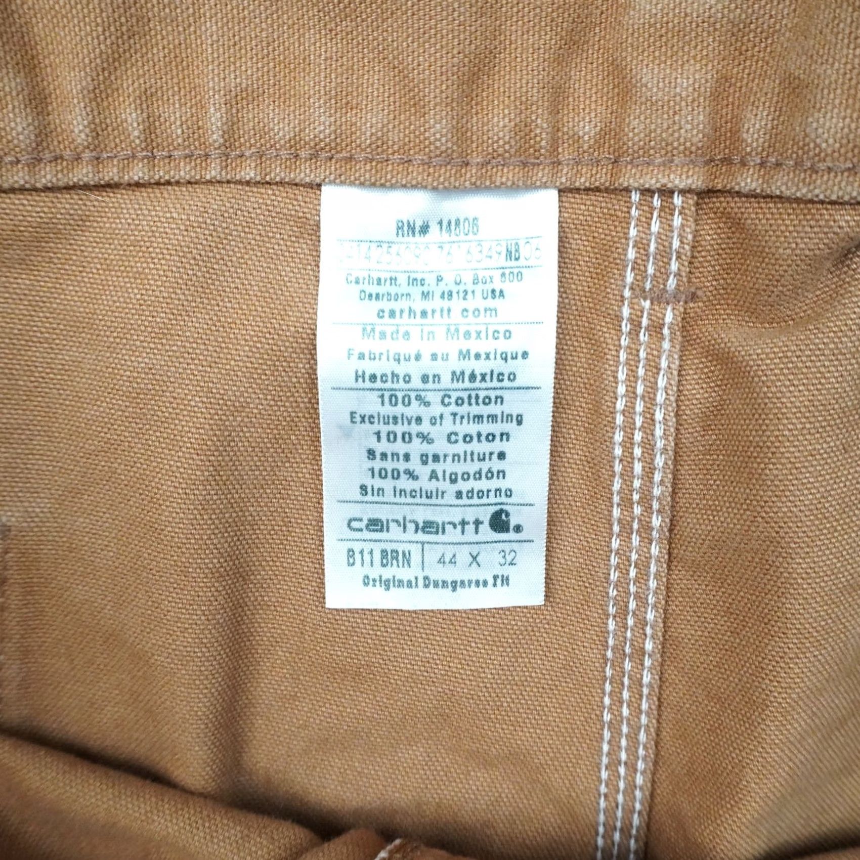 Carhartt VINTAGE Carhartt Workwear Pants Brown Mens 44x32 B11 BRN Duck Utility 90s Size US 44 / EU 60 - 3 Thumbnail