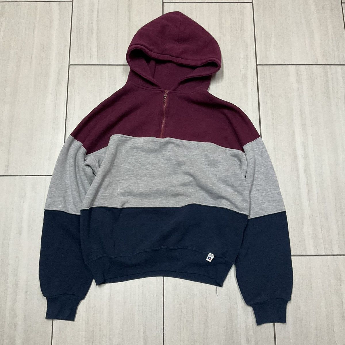 Russell Athletic Vintage Russell Athletic Quart Zip Hoodie Size US M / EU 48-50 / 2 - 1 Thumbnail
