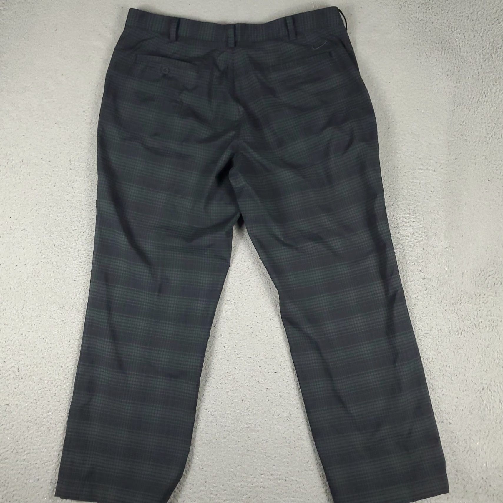 Nike Nike Pants Mens 36x29 Gray Plaid Swoosh Dri Fit Golf Flat Front Chino Trousers Size US 36 / EU 52 - 7 Thumbnail