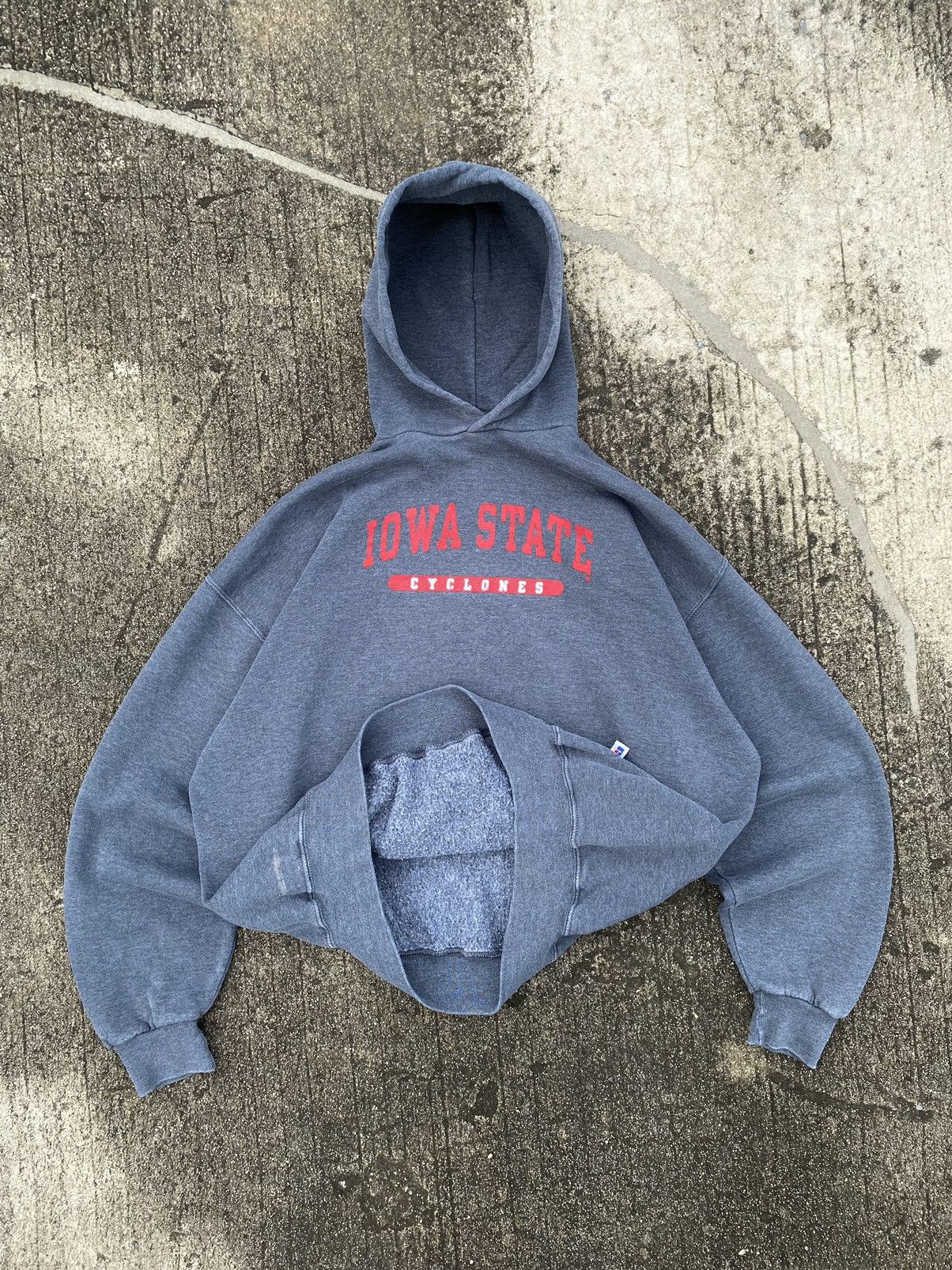Russell Athletic Vintage Russell Athletic Hoodie IOWA Size US XL / EU 56 / 4 - 4 Thumbnail