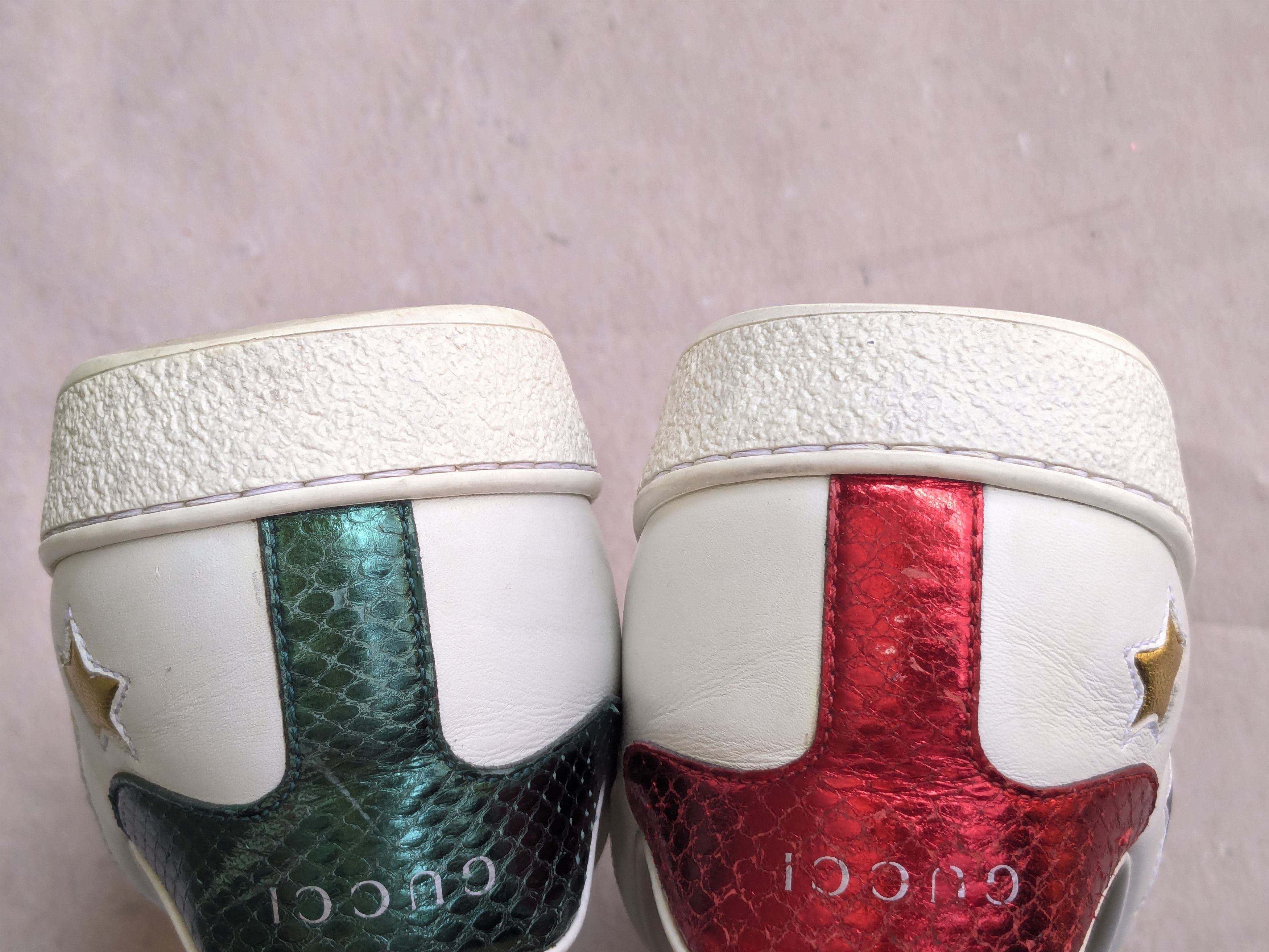 Gucci Gucci Ace Sneakers White 9.5 Stars Low Tops 452502 Size US 9.5 / EU 42-43 - 12 Thumbnail