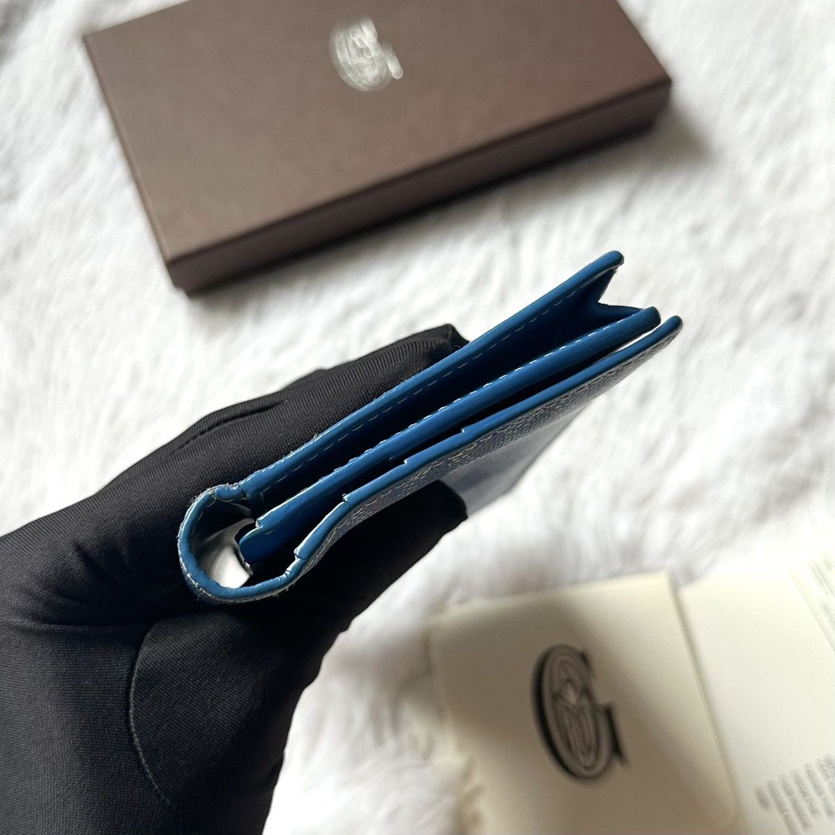 Goyard Goyard Richelieu Long Wallet Blue Size ONE SIZE - 14 Thumbnail