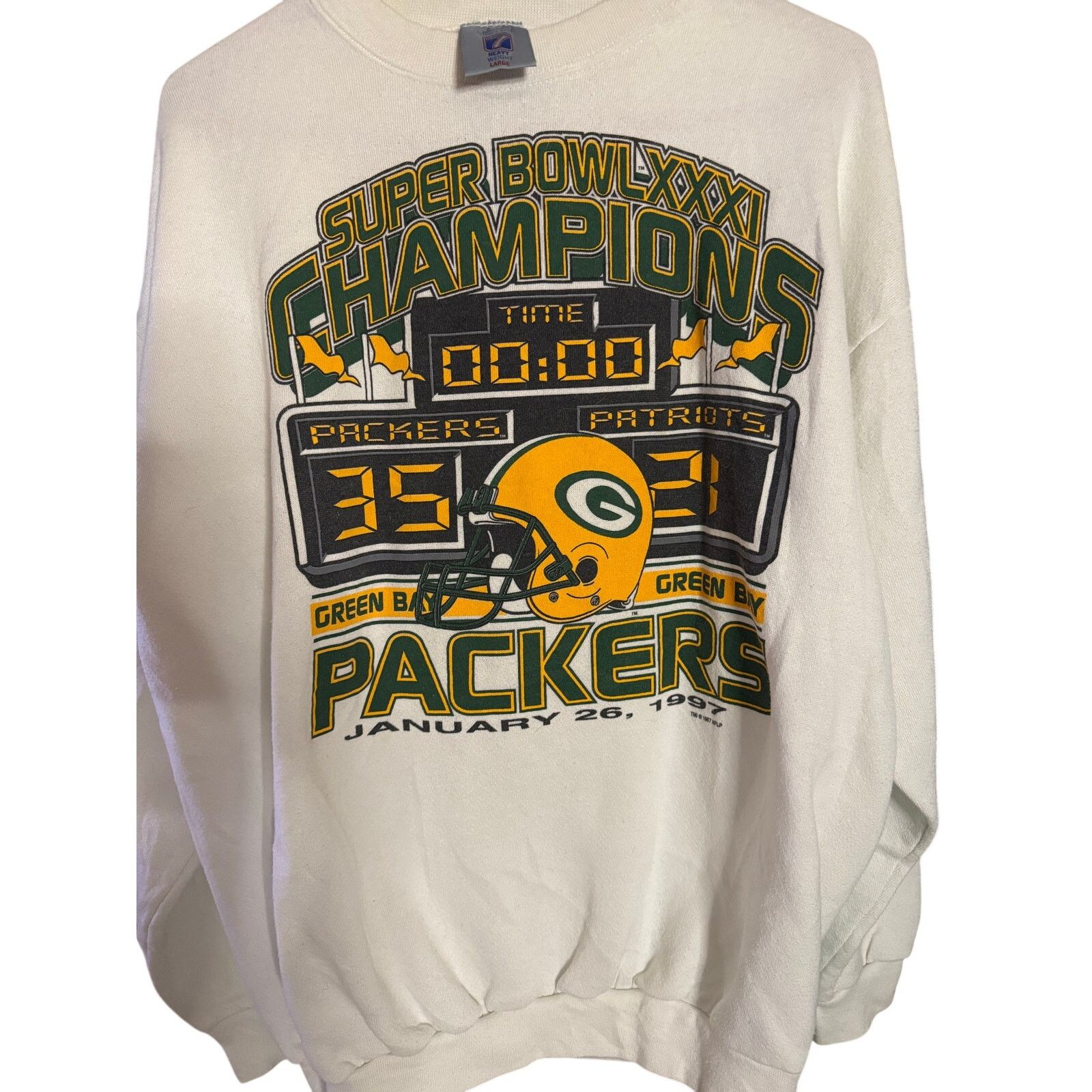 Logo 7 Vintage Green Bay Packers Crewneck Size US L / EU 52-54 / 3 - 1 Preview