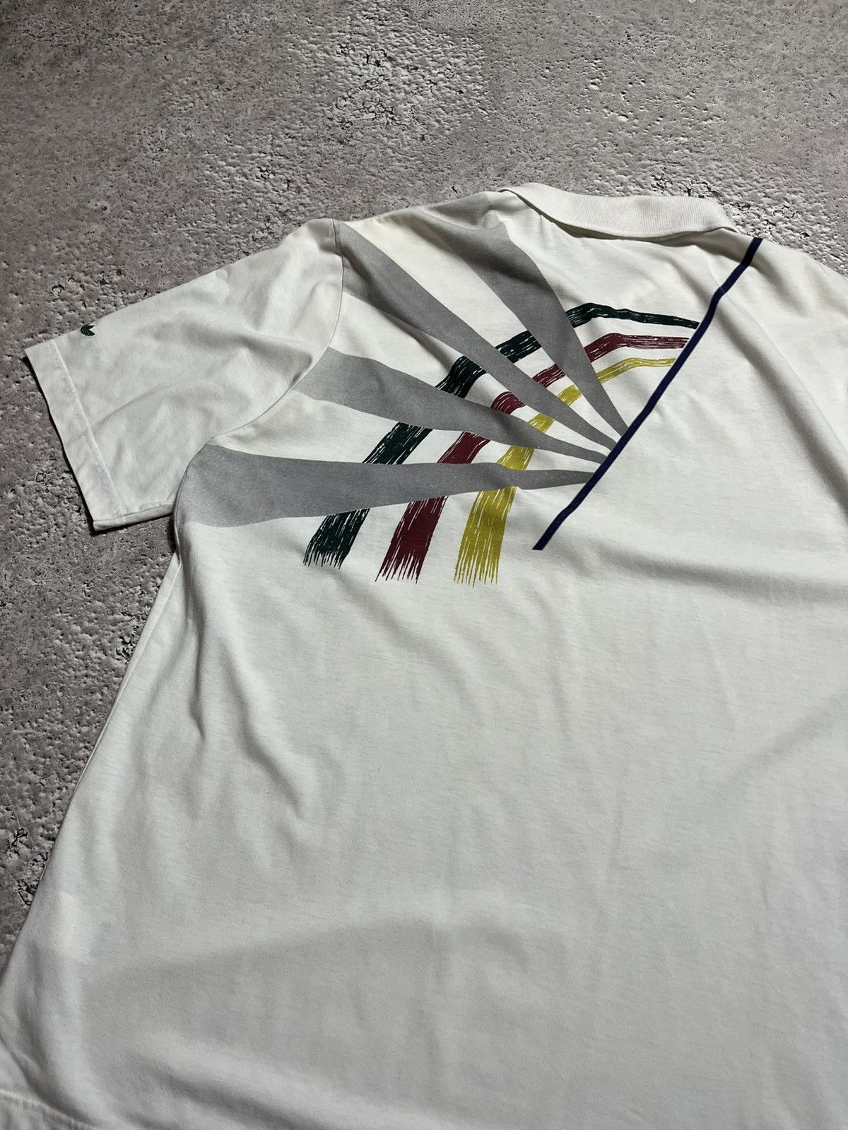 Adidas × Vintage Vintage Adidas Polo Shirt 90s Retro Graphic Short Sleeve Size US L / EU 52-54 / 3 - 15 Thumbnail