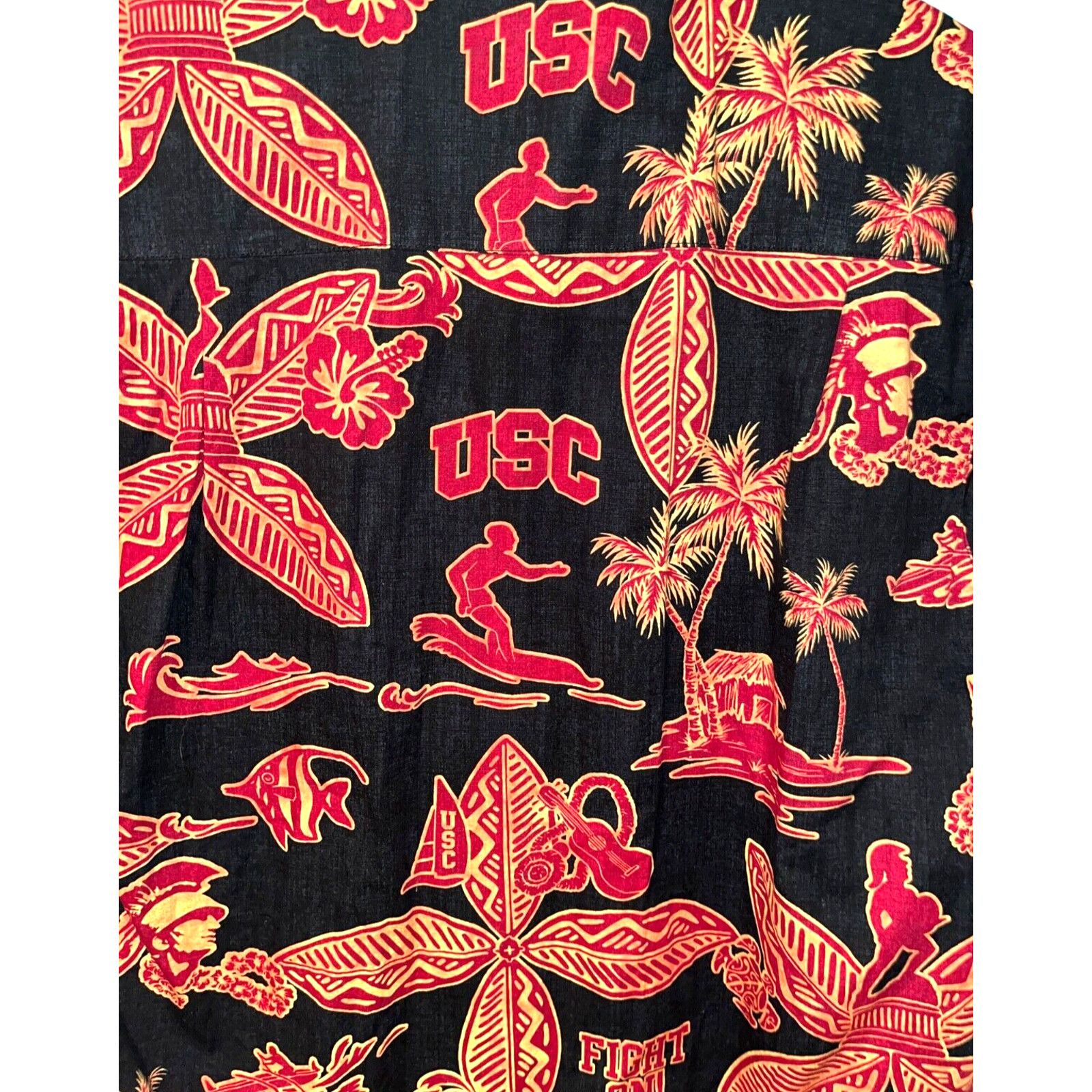 Other USC Team Trojans NCAA Luau Hawaiian Surfing Button Up Sz. M Size US M / EU 48-50 / 2 - 11 Thumbnail